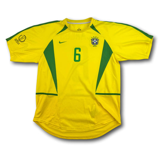 Brazil - 2002 - Home - L - Nike - R. Carlos #6