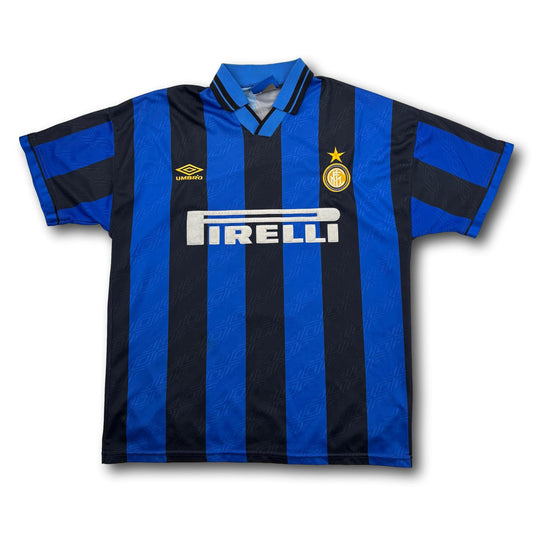 Inter Milan - 1995-96 - Home - L - Umbro - R. Carlos #6