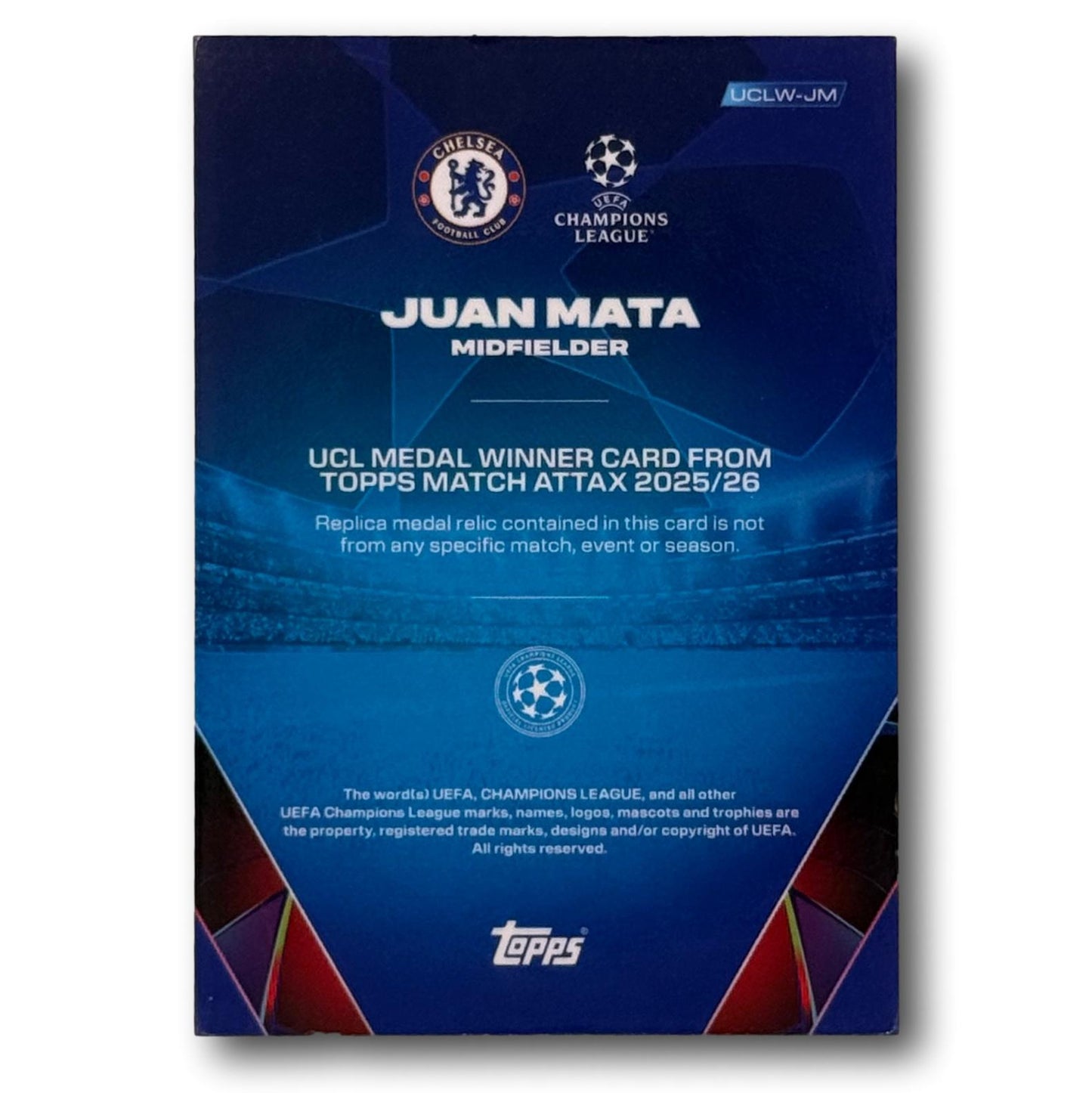 Topps Match Attax 2025/26 - UCL Medal Winner Relic - Juan Mata