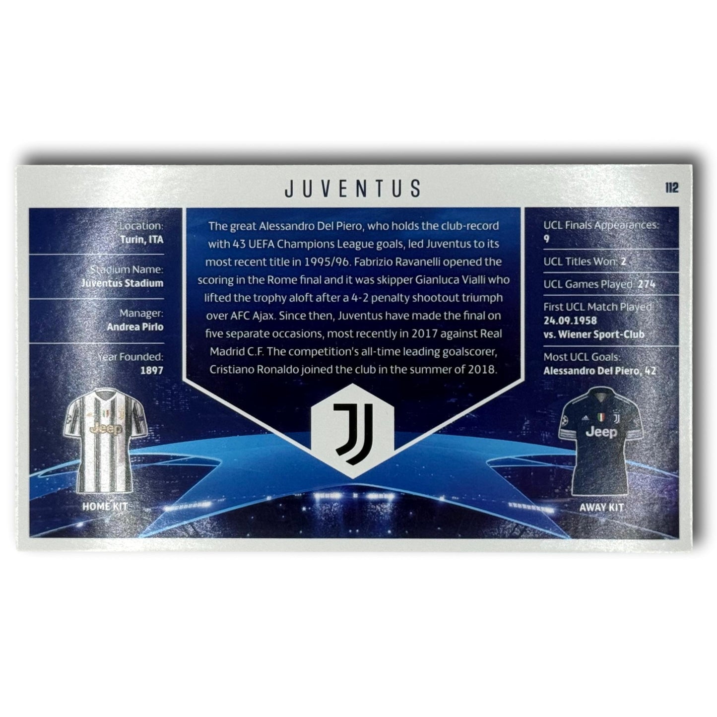 Topps UEFA Best of the Best 2020/21 - Juventus Official Team