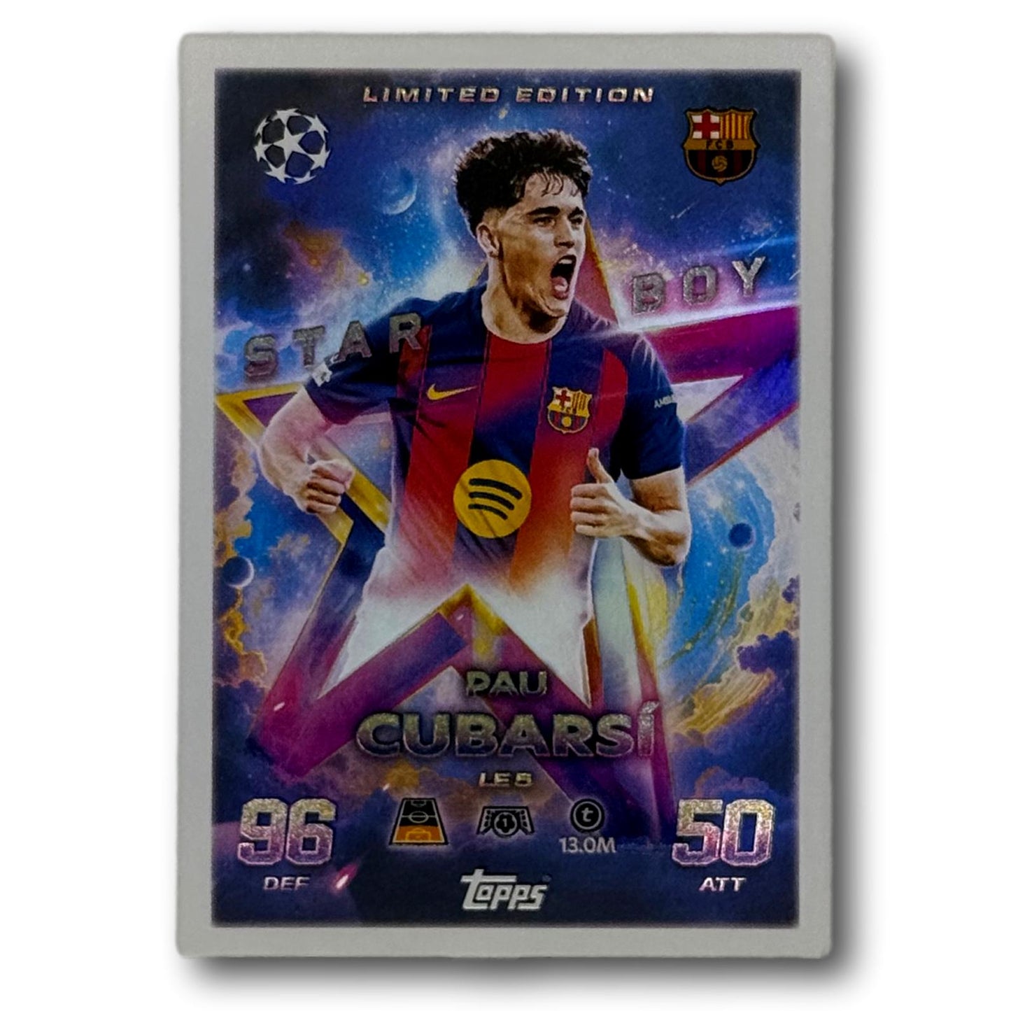 Topps Match Attax 2025/26 - Star Boy Limited Edition - Pau Cubarsí