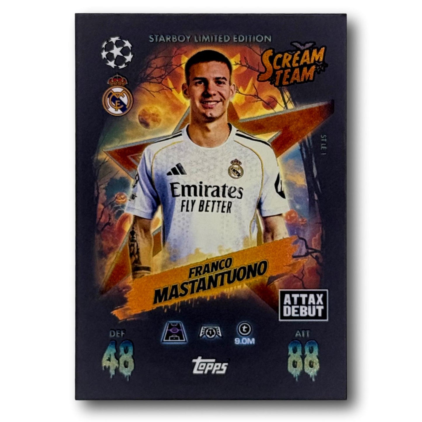 Topps Match Attax 2025/26 - Scream Team / Starboy Édition Limitée - Franco Mastantuono