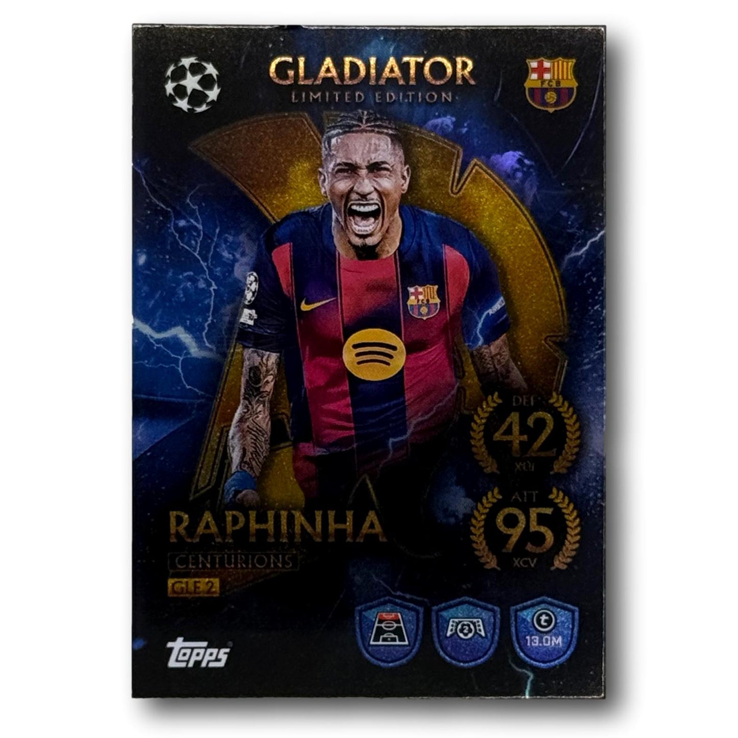 Topps Match Attax 2025/26 - Gladiator Limited Edition - Raphinha