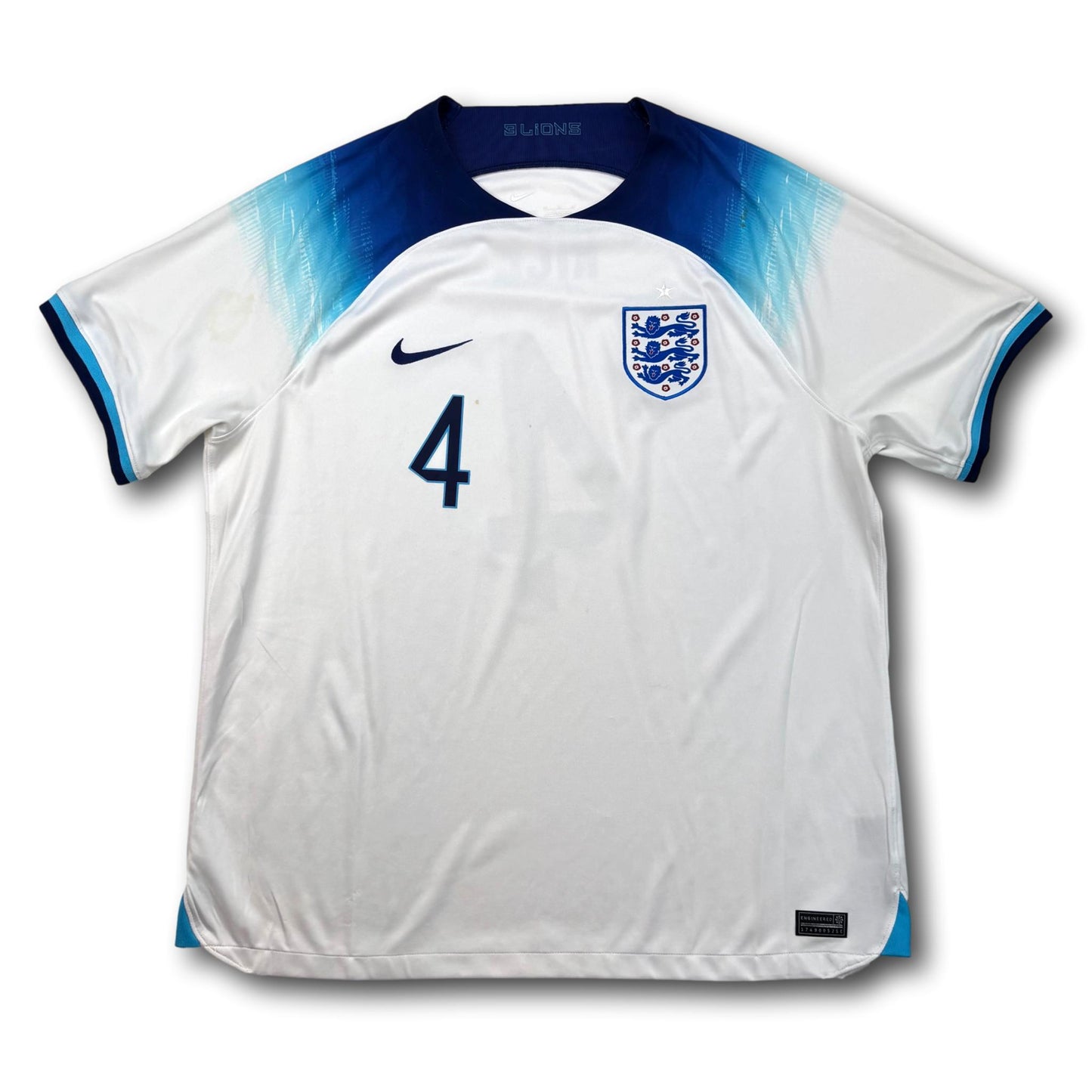 Angleterre - 2022 - Domicile - XL - Nike - Rice #4