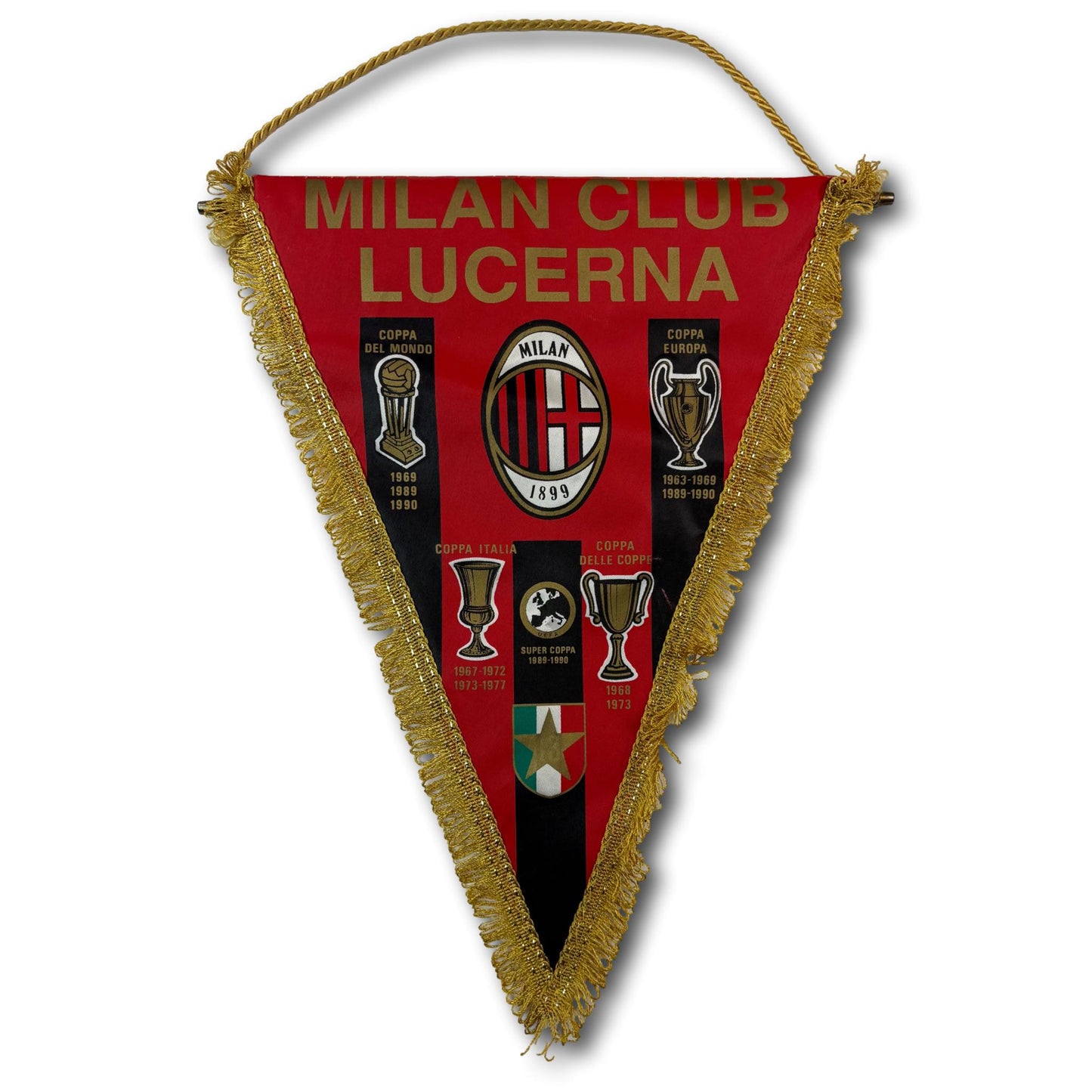 Fanion du club de supporters de l'AC Milan Lucerne