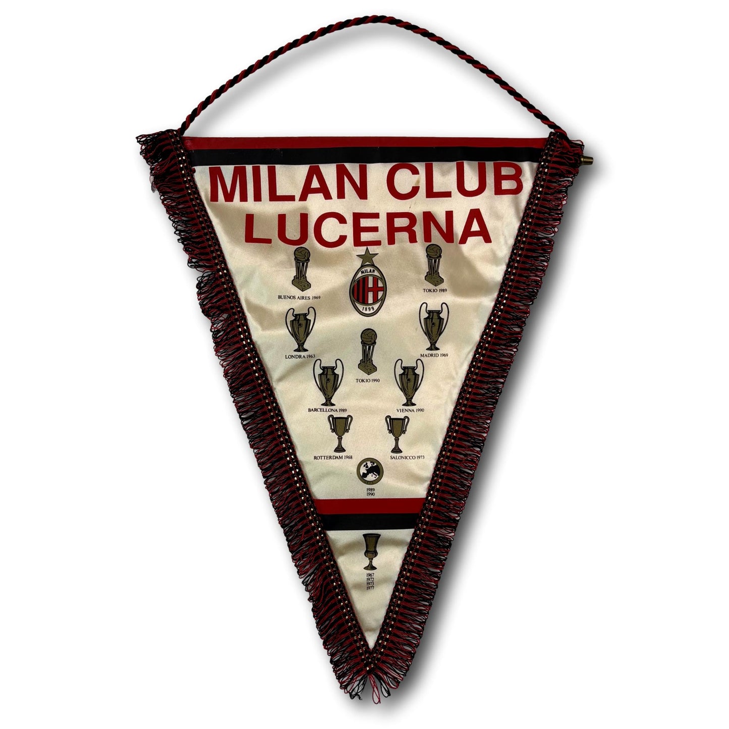 Fanion du club de supporters de l'AC Milan Lucerne