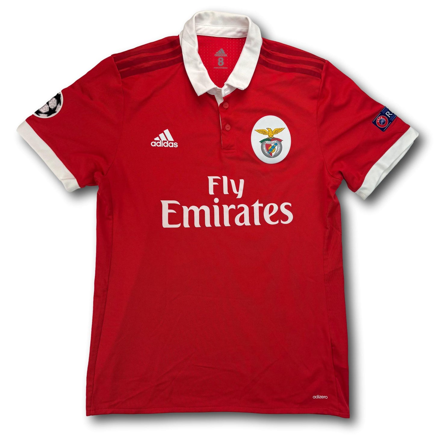 Benfica Lisbonne - 2017-18 - Maillot porté en match - Domicile - XL - adidas - Seferovic #14