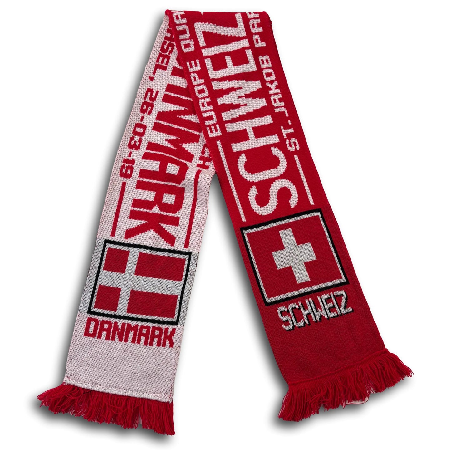 Switzerland / Denmark - European Championship Qualifying Match 2019 - Fan Scarf