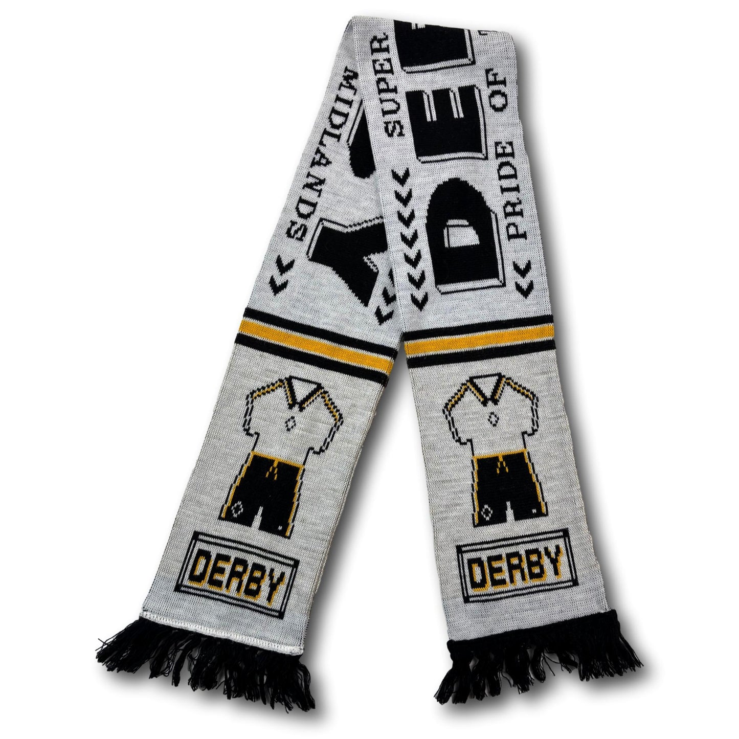 Derby County fan scarf