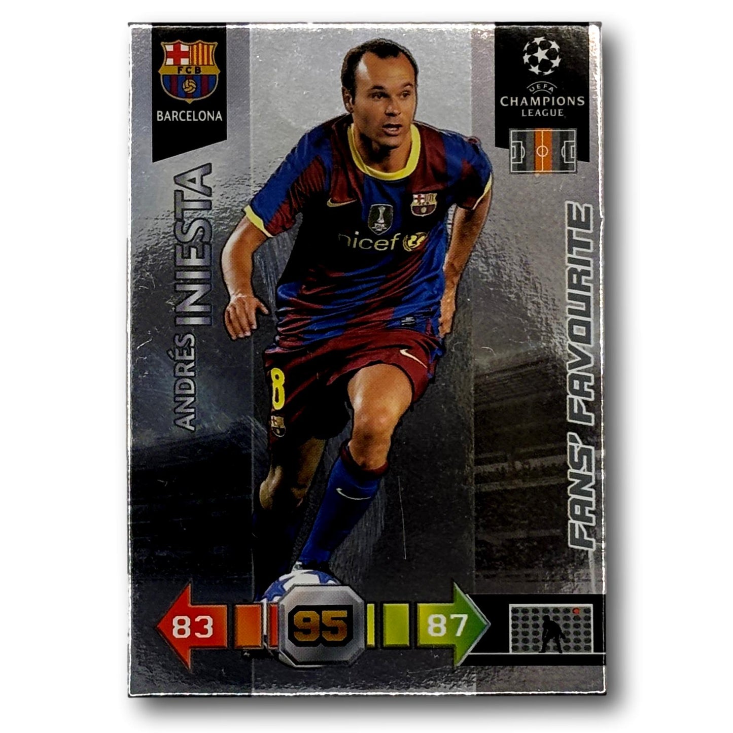 Adrenalyn Champions League 2010/11 - Chouchou des fans - Andrés Iniesta