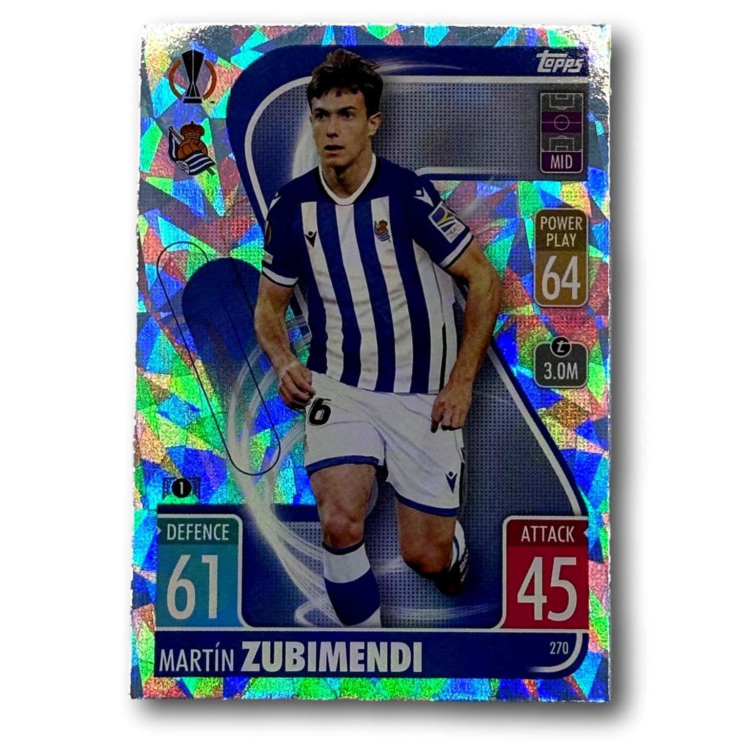 Topps Match Attax 2021/22 - Crystal Parallel - Martin Zubimendi
