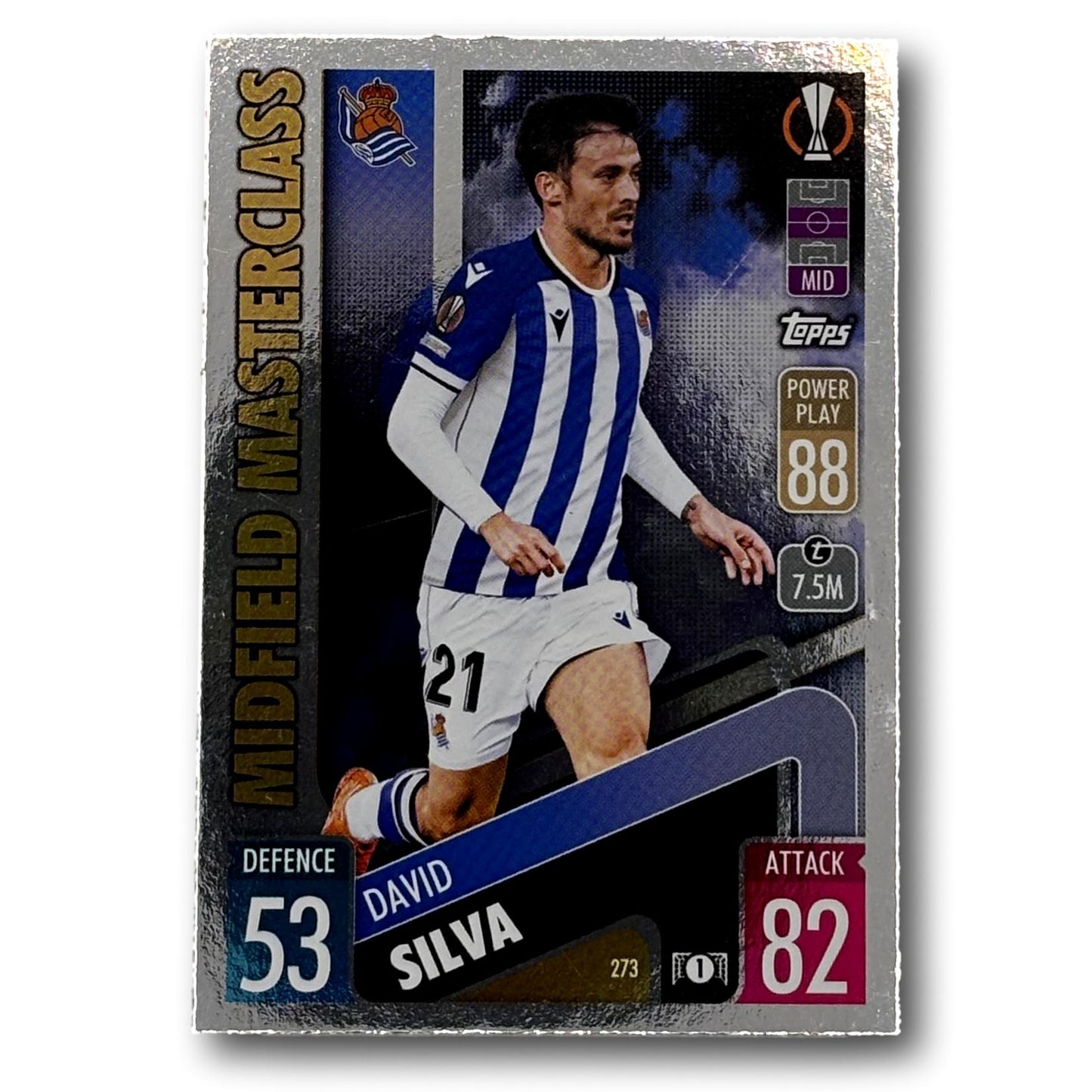 Topps Match Attax 2021/22 - Midfield Masterclass - David Silva