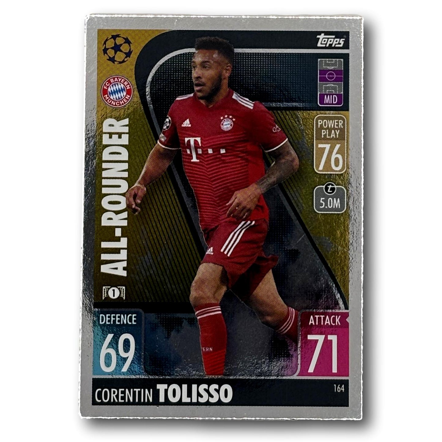 Topps Match Attax 2021/22 - Joueur polyvalent - Corentin Tolisso
