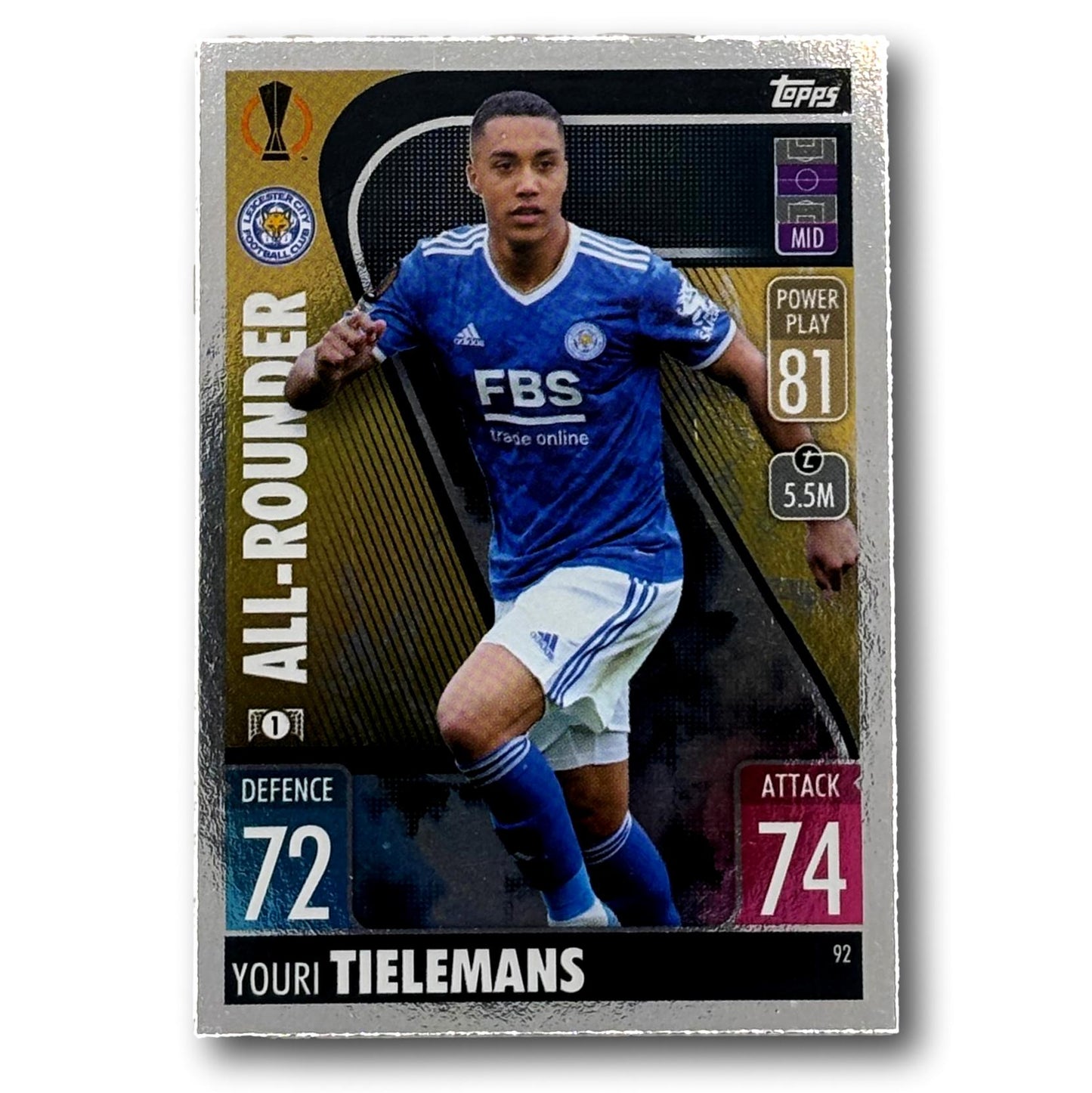 Topps Match Attax 2021/22 - All-Rounder - Youri Tielemans