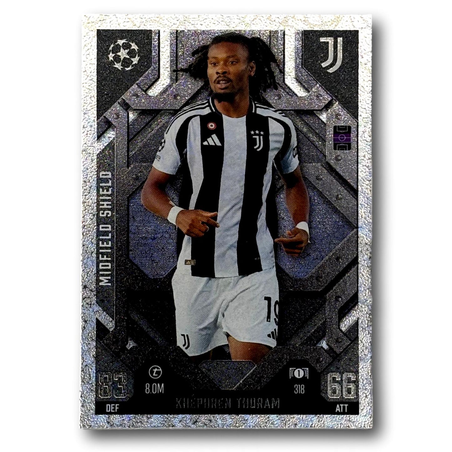 Topps Match Attax 2024/25 - Bouclier du milieu de terrain - Khéphren Thuram