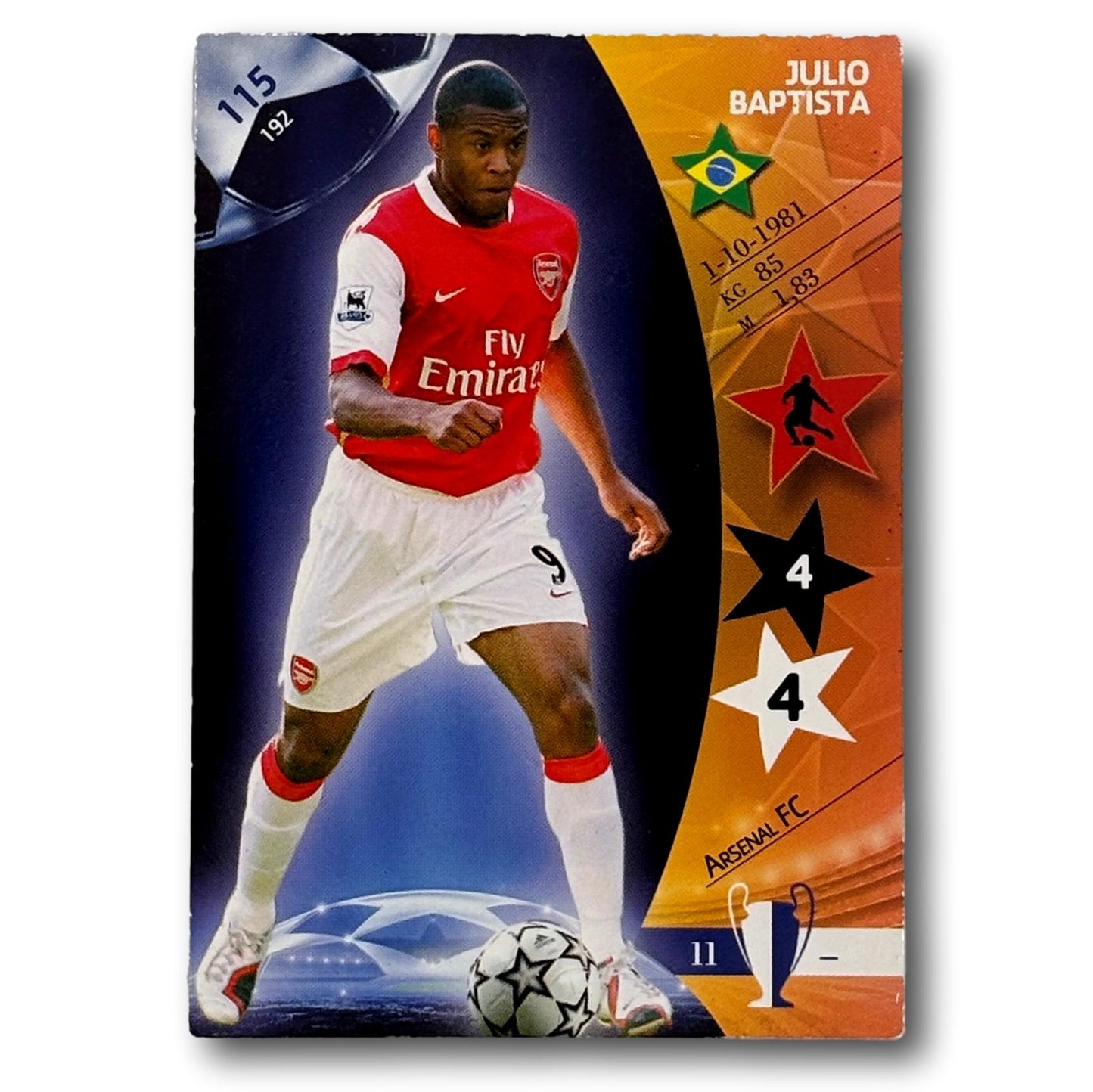 Panini UEFA Champions League 2006/07 - Julio Bapista