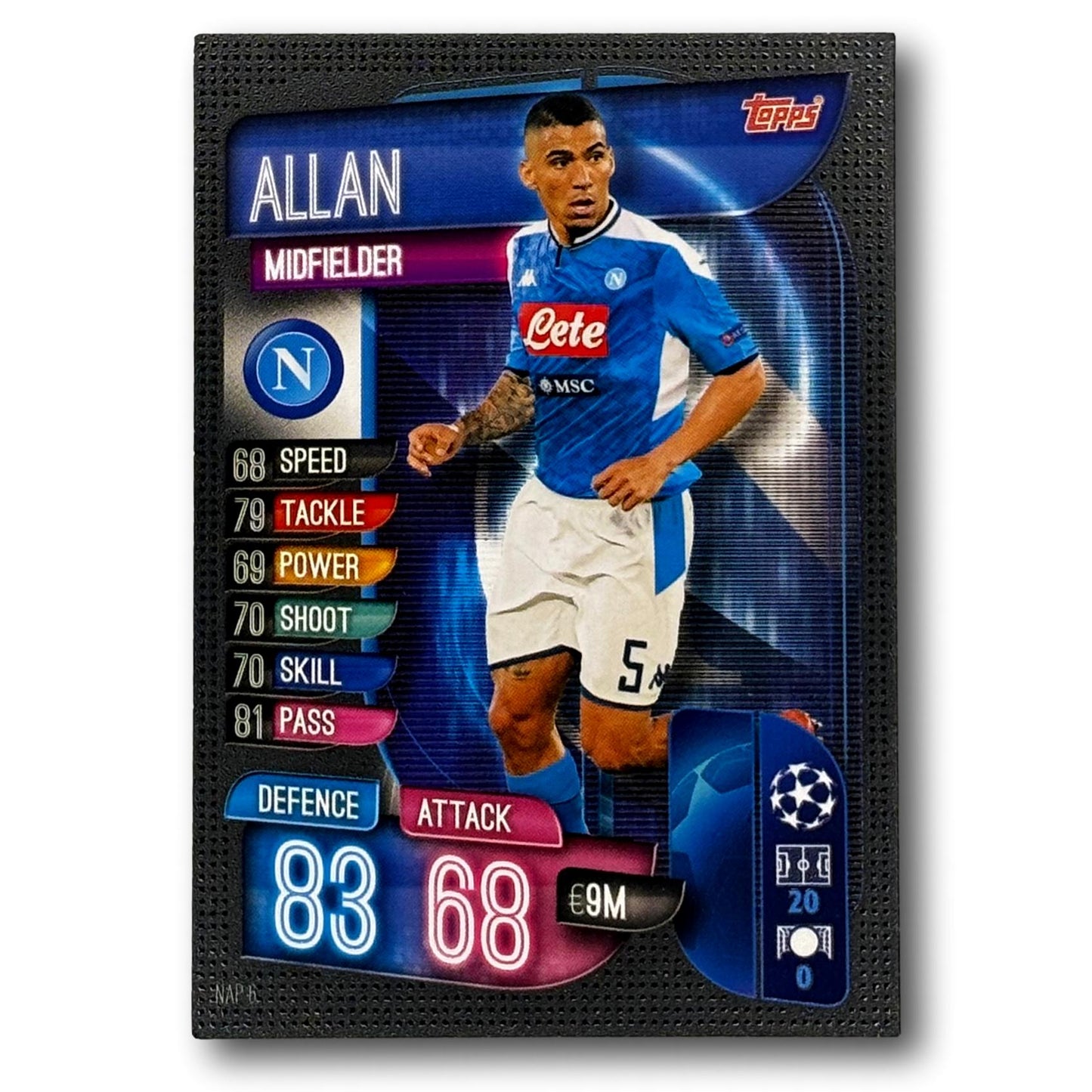 Topps Match Attax 2019/20 - Milieu de terrain - Allan