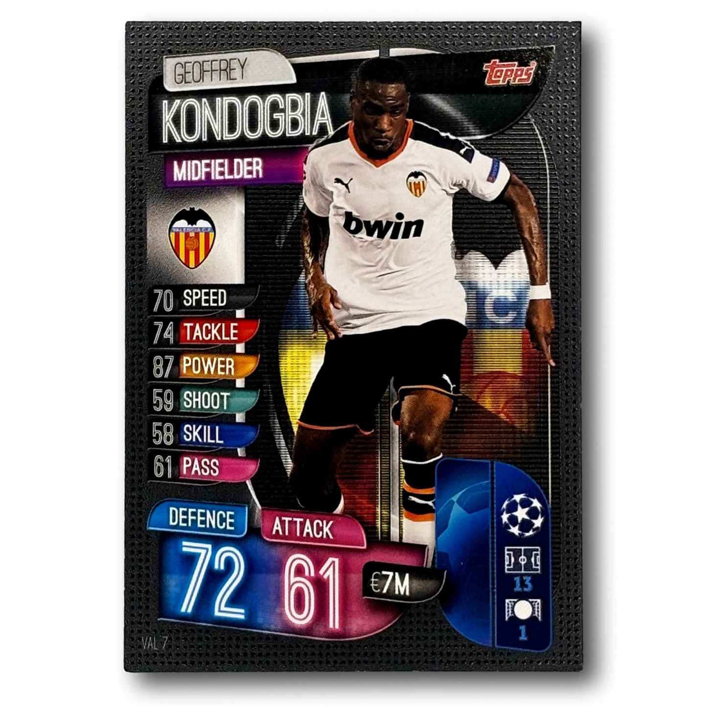 Topps Match Attax 2019/20 - Midfielder - Geoffrey Kondogbia