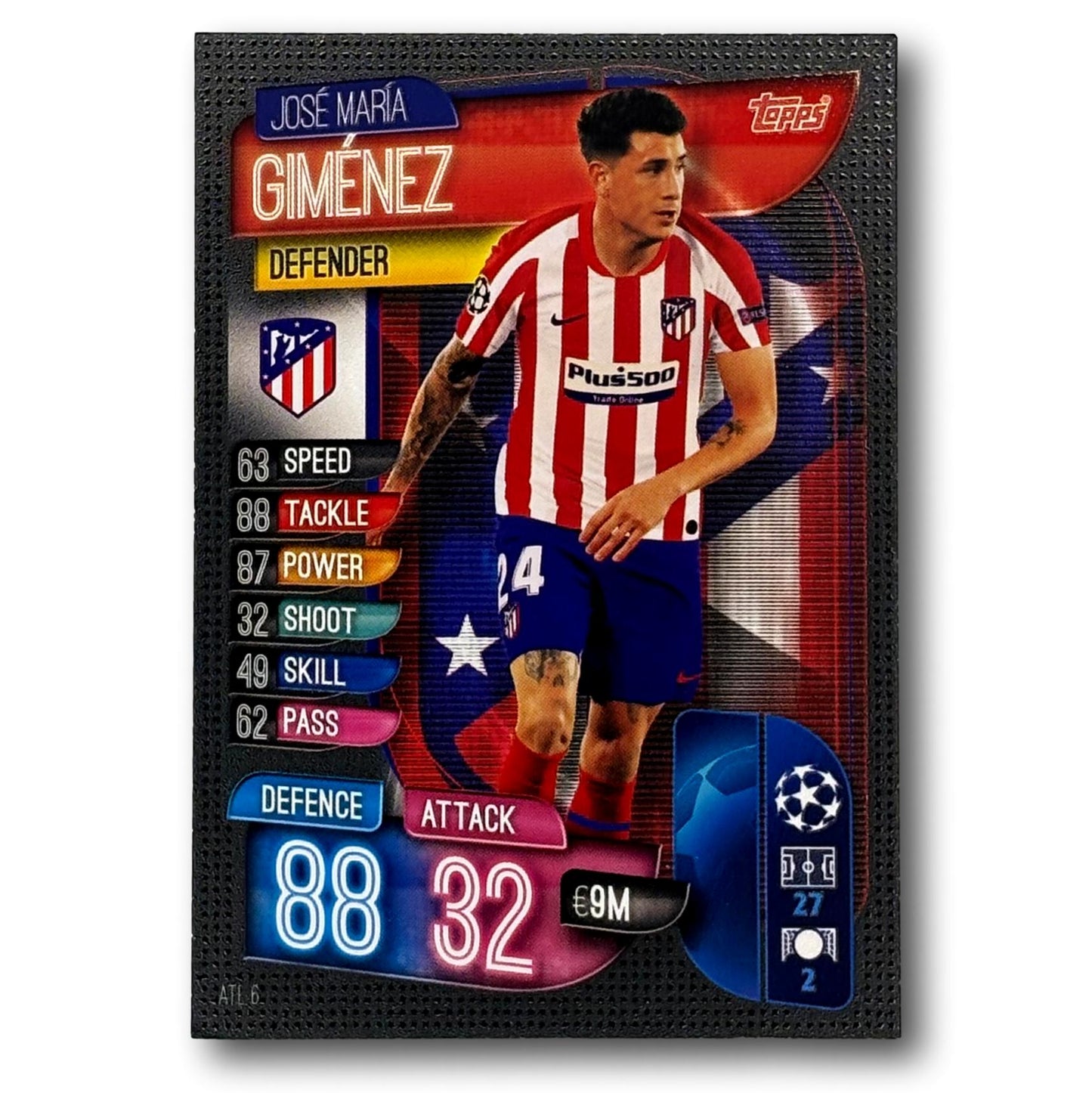 Topps Match Attax 2019/20 - Defender - José María Giménez