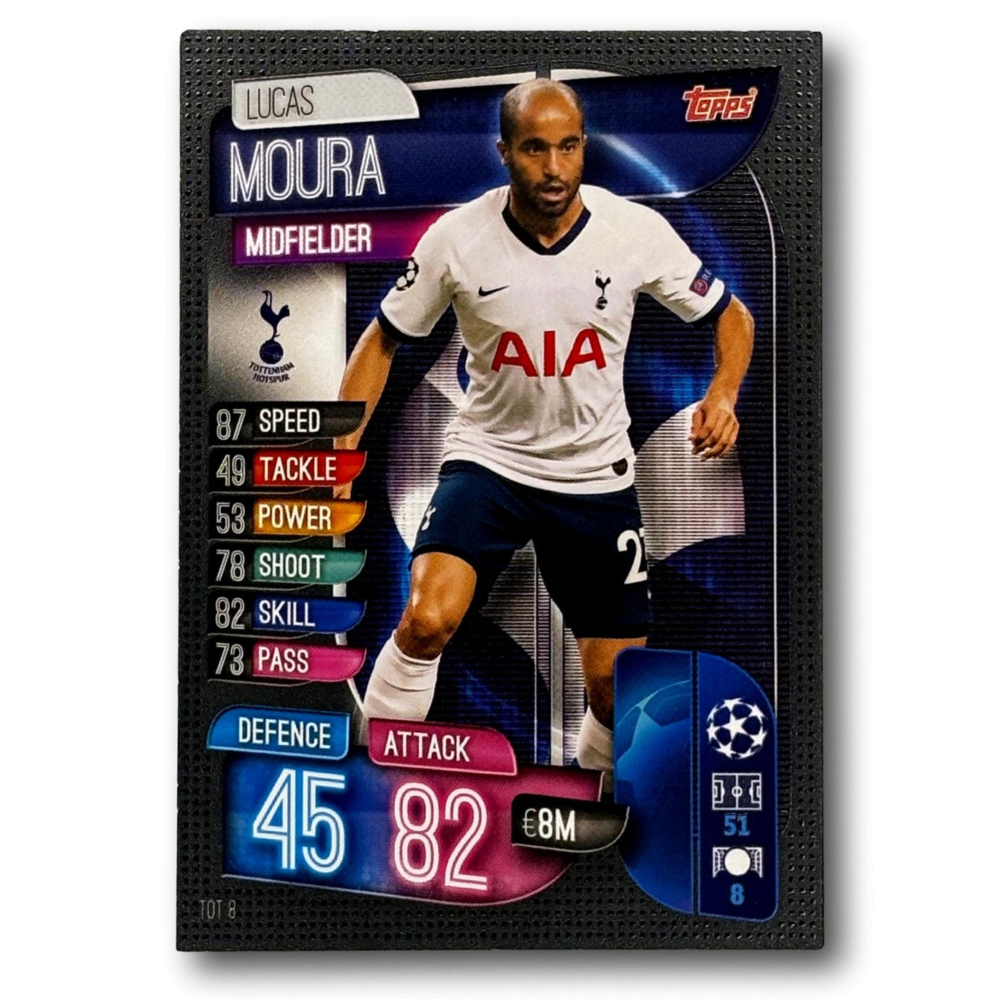 Topps Match Attax 2019/20 - Milieu de terrain - Lucas Moura