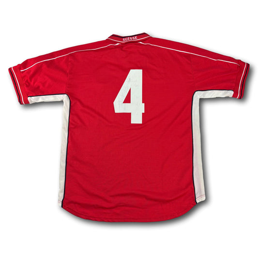 Suisse - 1999-2000 - Porté en match - Domicile - XL - Puma - #4 - signé