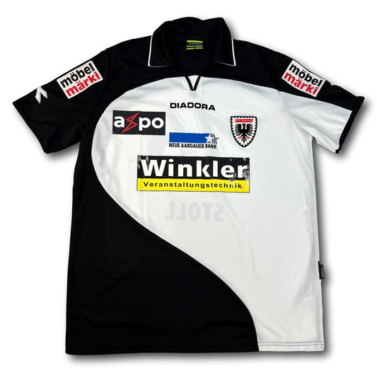 FC Aarau - 2009-10 - Matchworn - Domicile - XL - Diadora - Stoll #16