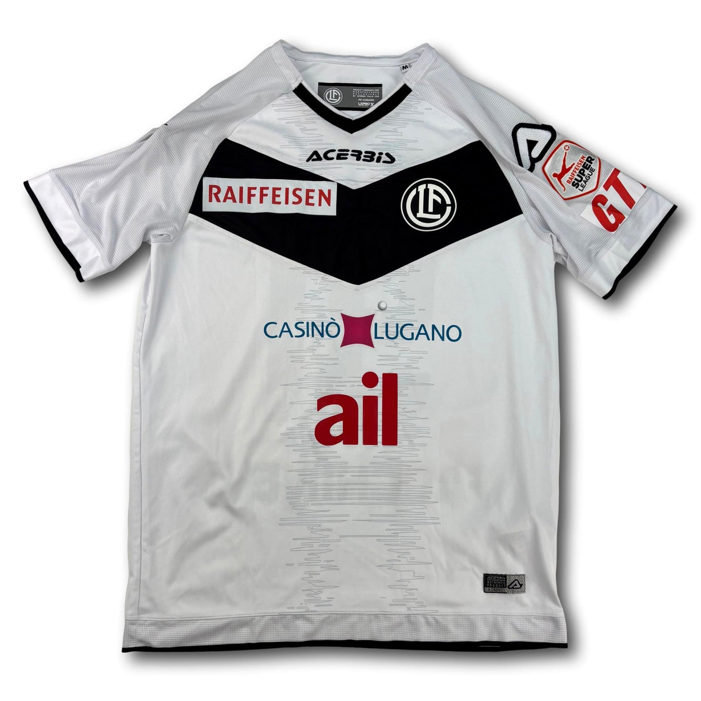 FC Lugano - 2020-21 - Maillot porté à l'extérieur - M - Acerbis - Facchinetti #91