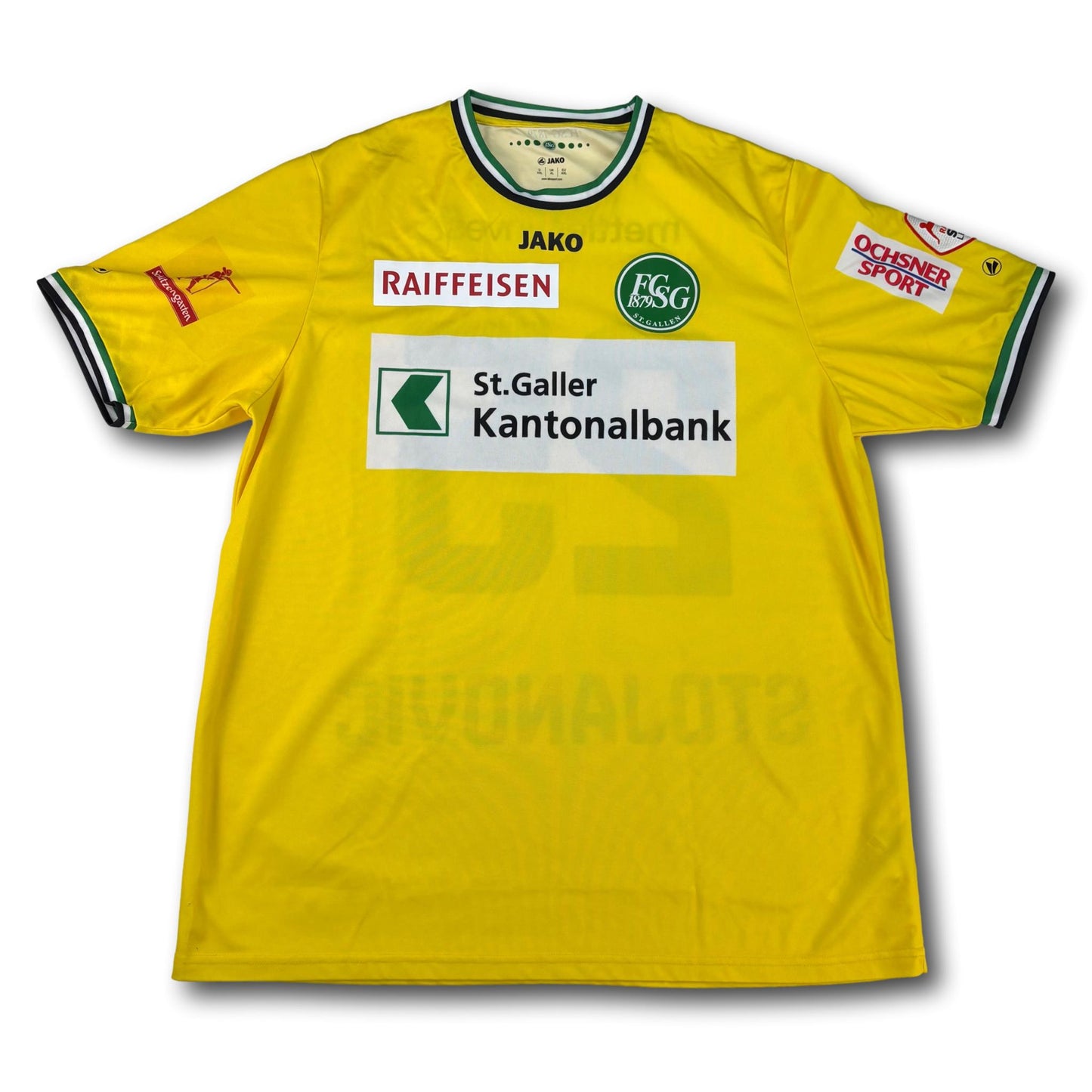 FC Saint-Gall - 2016-17 - Porté en match - Gardien de but - XXL - Jako - Stojanovic #25