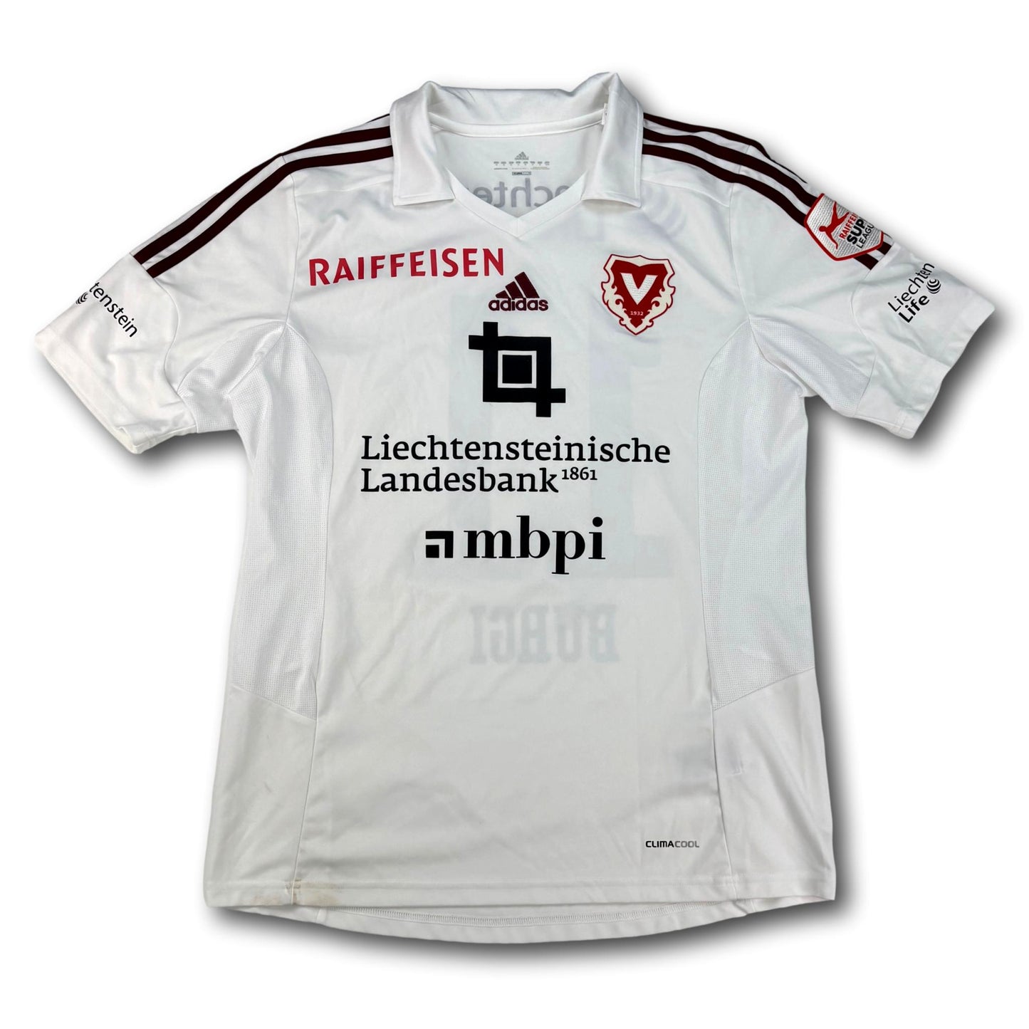 FC Vaduz - 2015-16 - Matchworn - Extérieur - M - adidas - Burgi #11