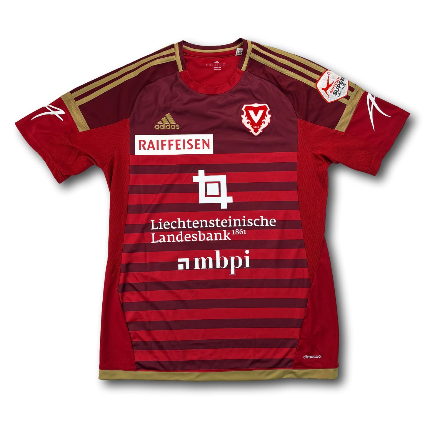 FC Vaduz - 2015-16 - Matchworn - Heim - M - adidas - Kamber #36