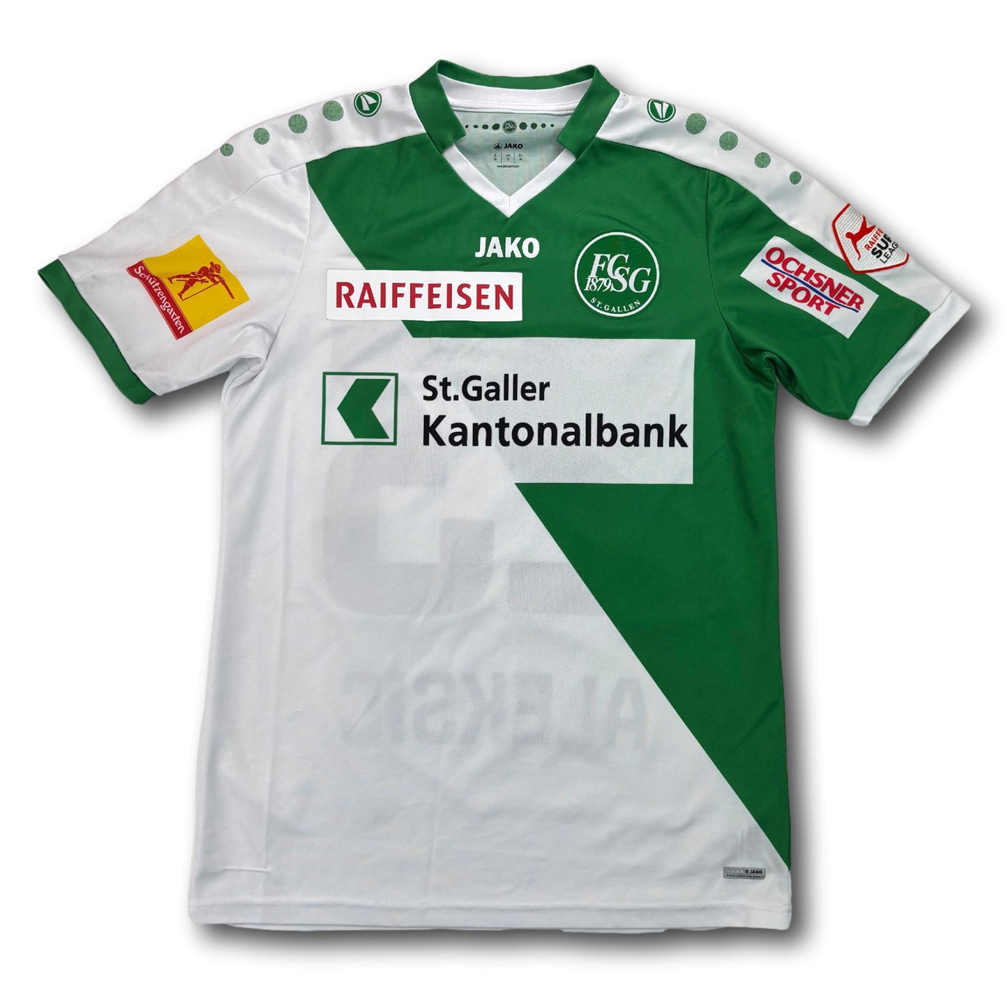 FC St. Gallen - 2016-17 - Matchworn - Heim - M - Jako - Aleksic #23