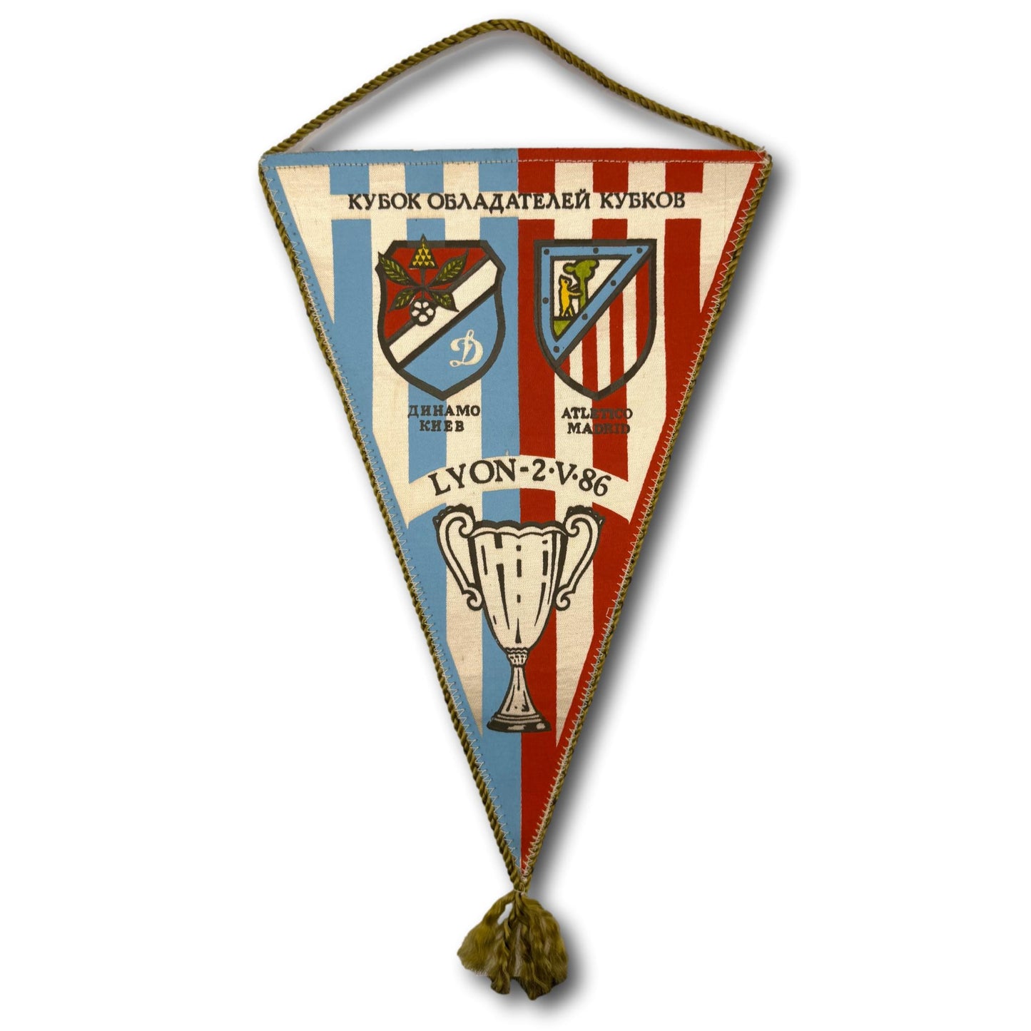Dynamo Kyiv contre Atlético Madrid - 1986 - Fanion