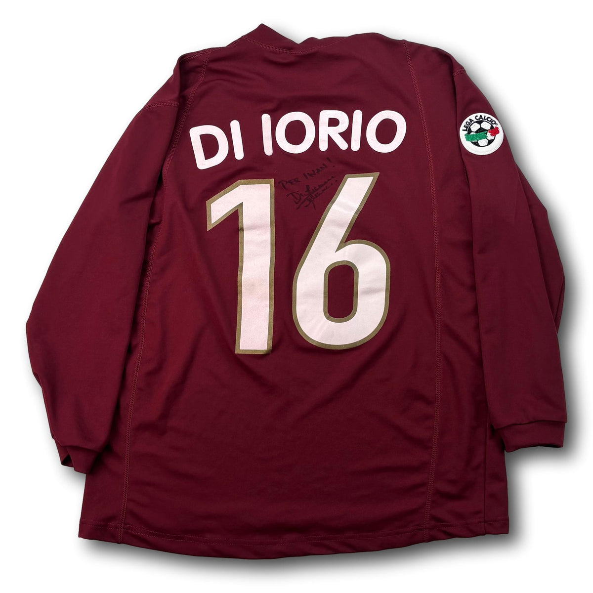 US Salernitana 1919 - 2000-01 - Heim - XL - Di Iorio #16 - signiert
