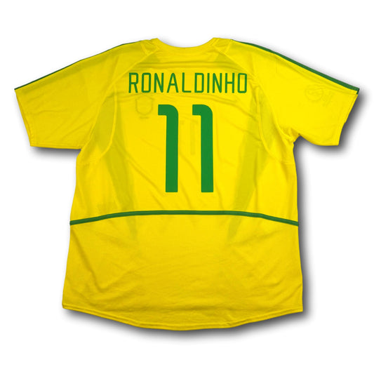 Brazil - 2002 - Home - L - Nike - Ronaldinho #11