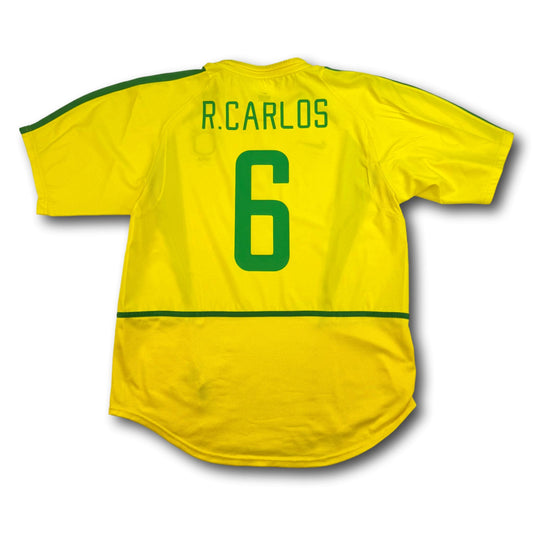 Brazil - 2002 - Home - L - Nike - R. Carlos #6