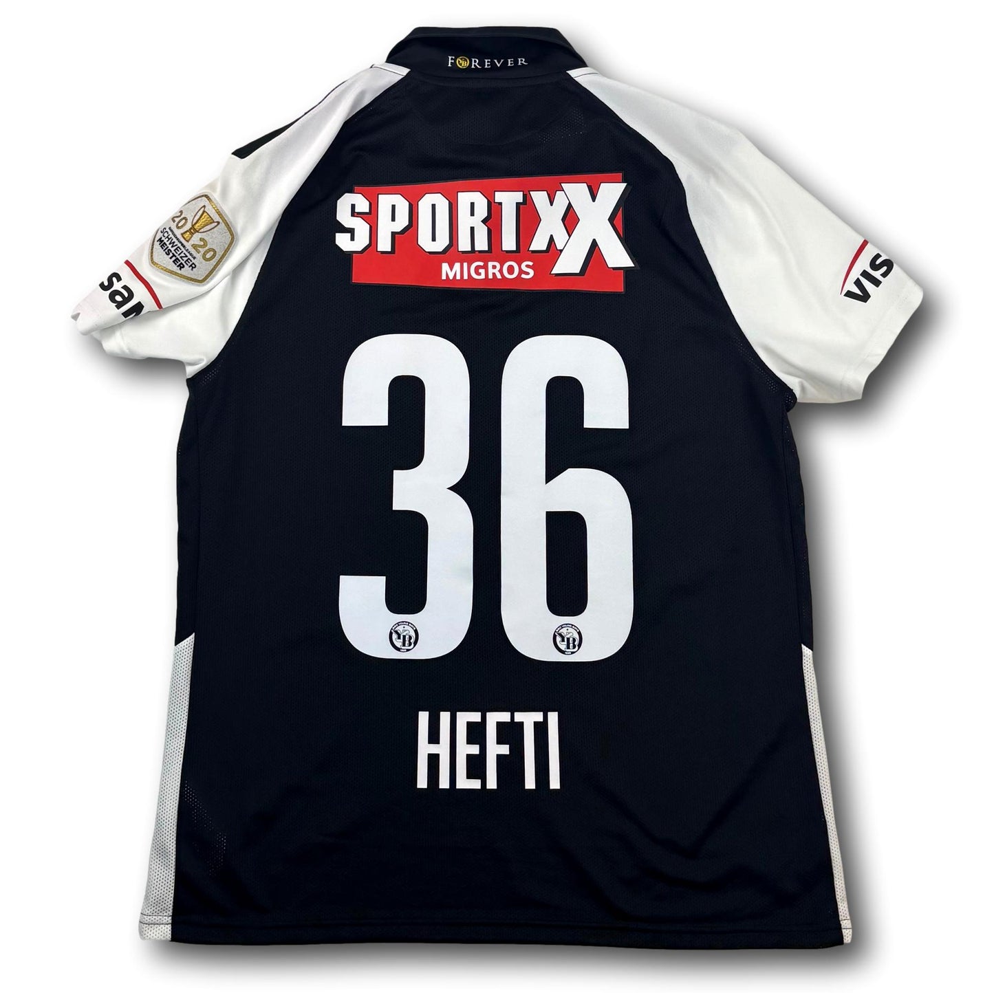 BSC Young Boys - 2020-21 - Maillot porté en match - Troisième maillot - L - Nike - Hefti n° 36