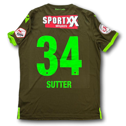 FC Thoune - 2020-21 - Porté en match - Extérieur - G - Macron - Sutter #34