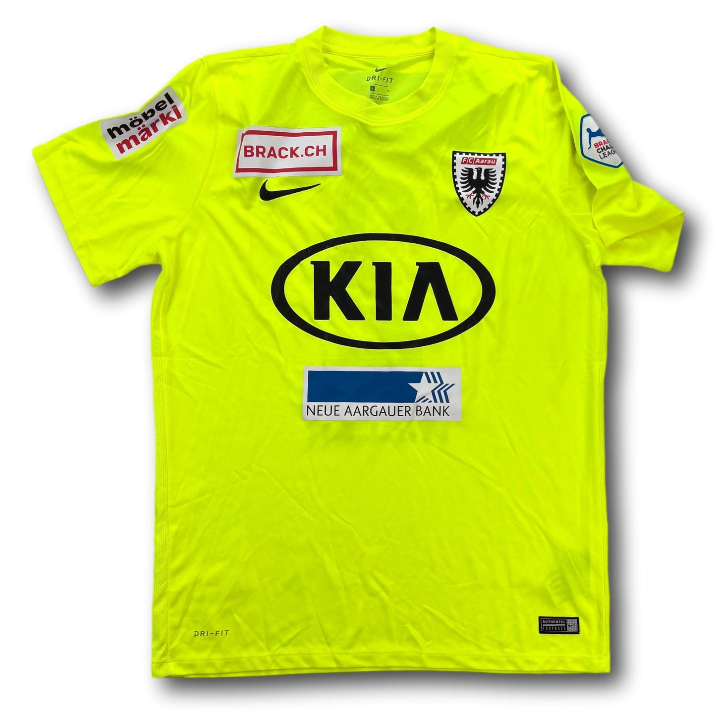 FC Aarau - 2018-19 - Maillot porté à l'extérieur - L - Nike - Thaler #2