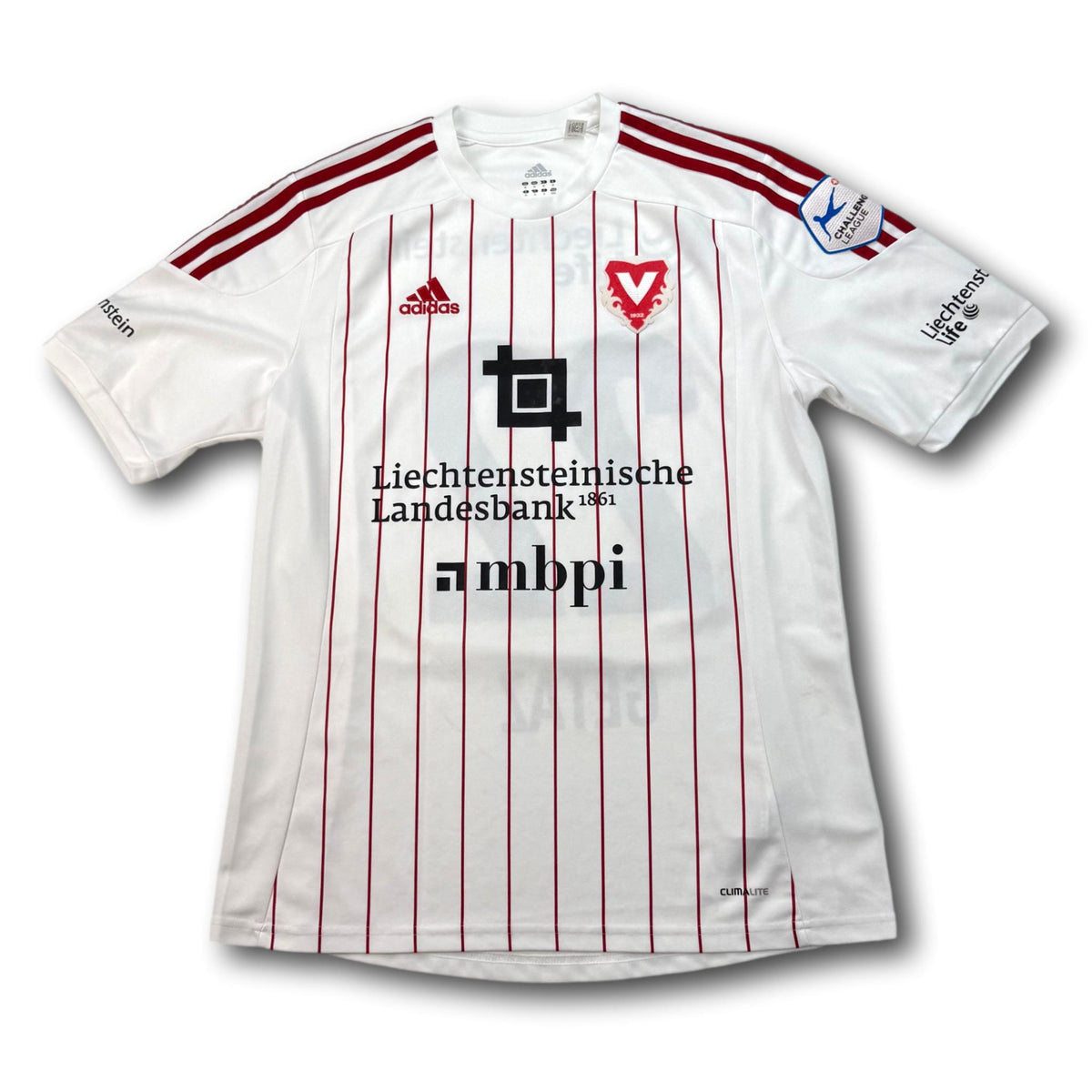 FC Vaduz - 2012-2013 - Porté en match - Domicile - M - adidas - Gétaz n° 22