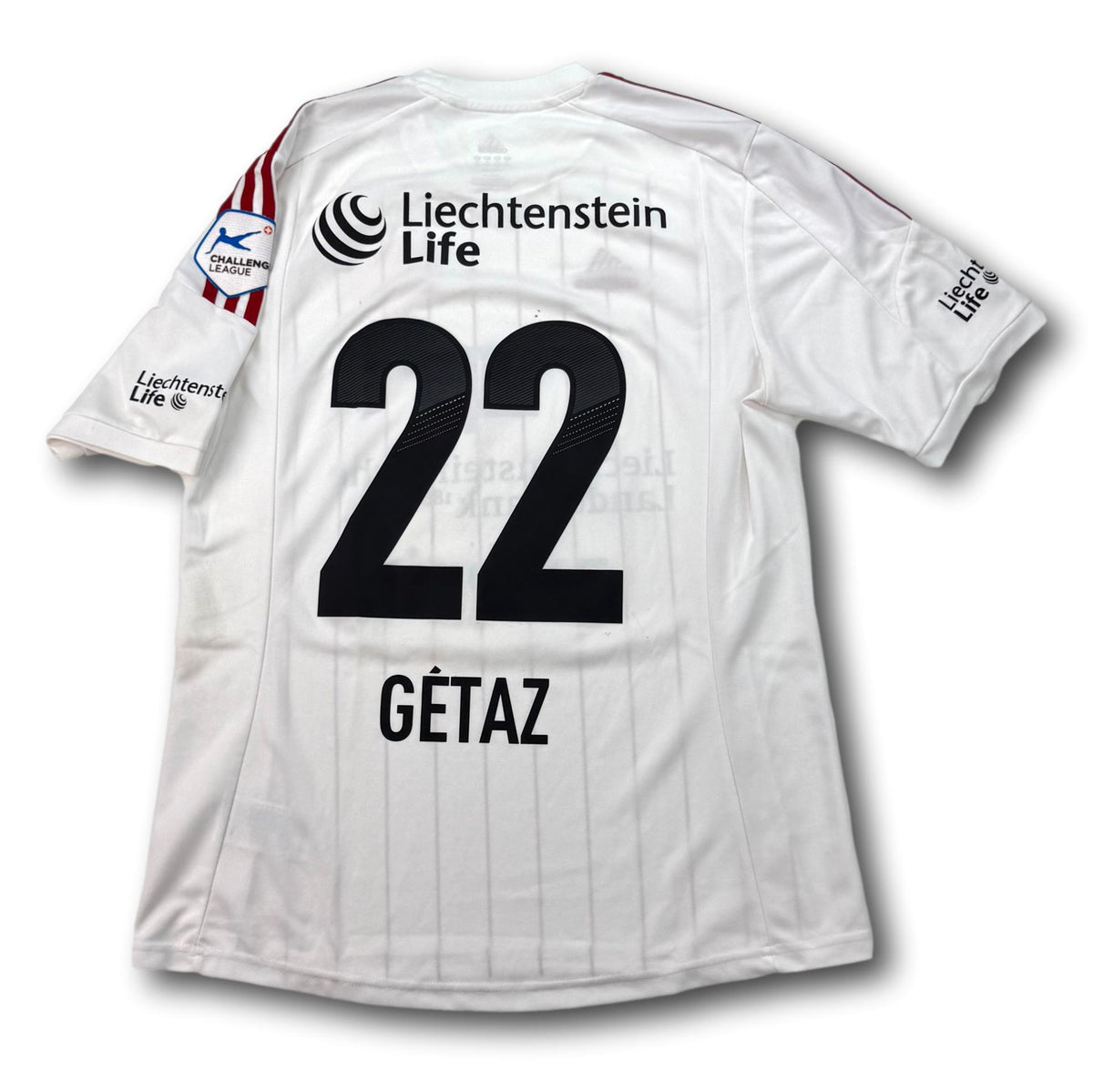 FC Vaduz - 2012-2013 - Porté en match - Domicile - M - adidas - Gétaz n° 22