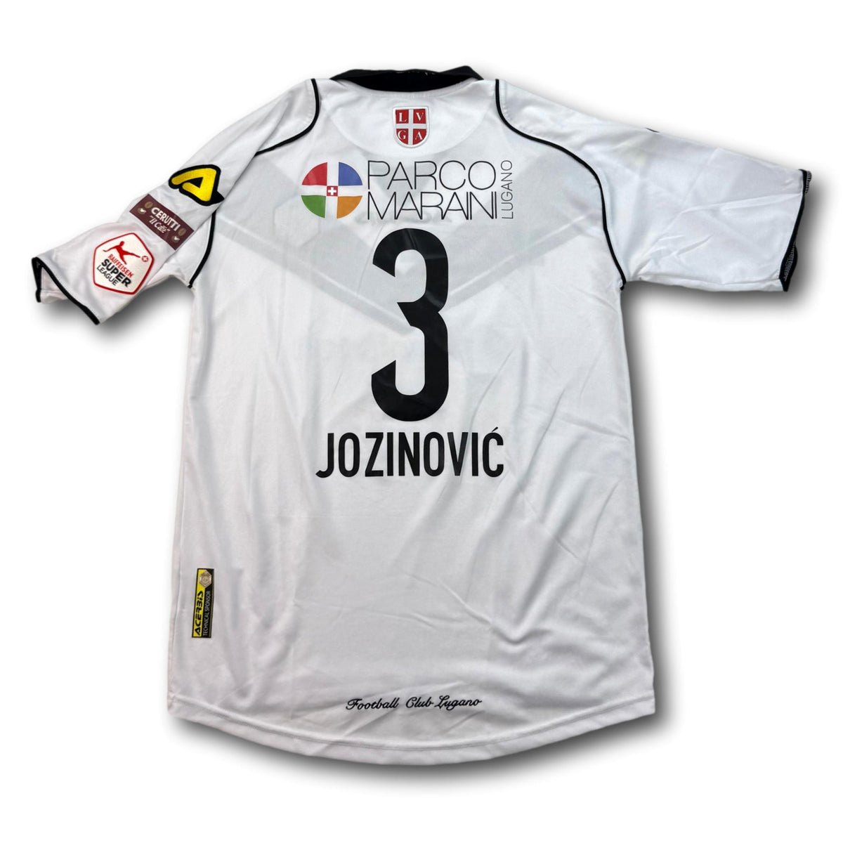 FC Lugano - 2015-16 - Porté en match - Extérieur - L - Acerbis - Jozinović #3