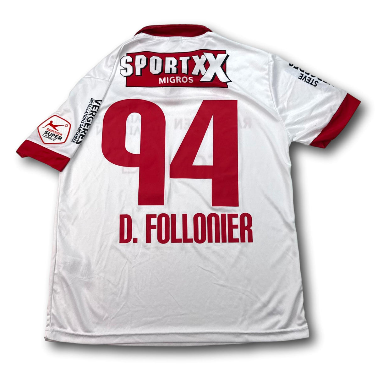 FC Sion - 2015-16 - Matchworn - Auswärts - M - Errea - D. Follonier #94