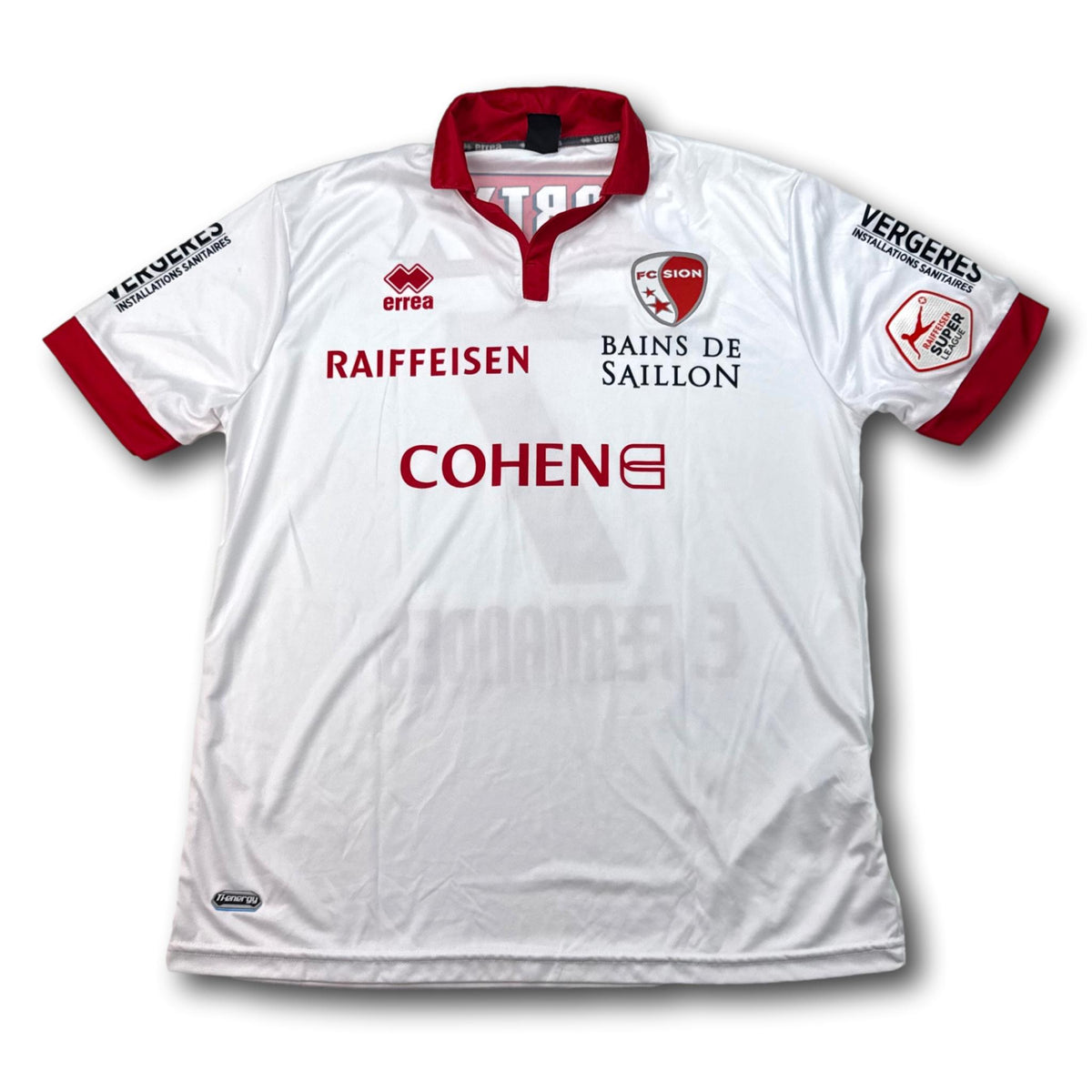 FC Sion - 2015-16 - Matchworn - Auswärts - L - Errea - E. Fernandes #7