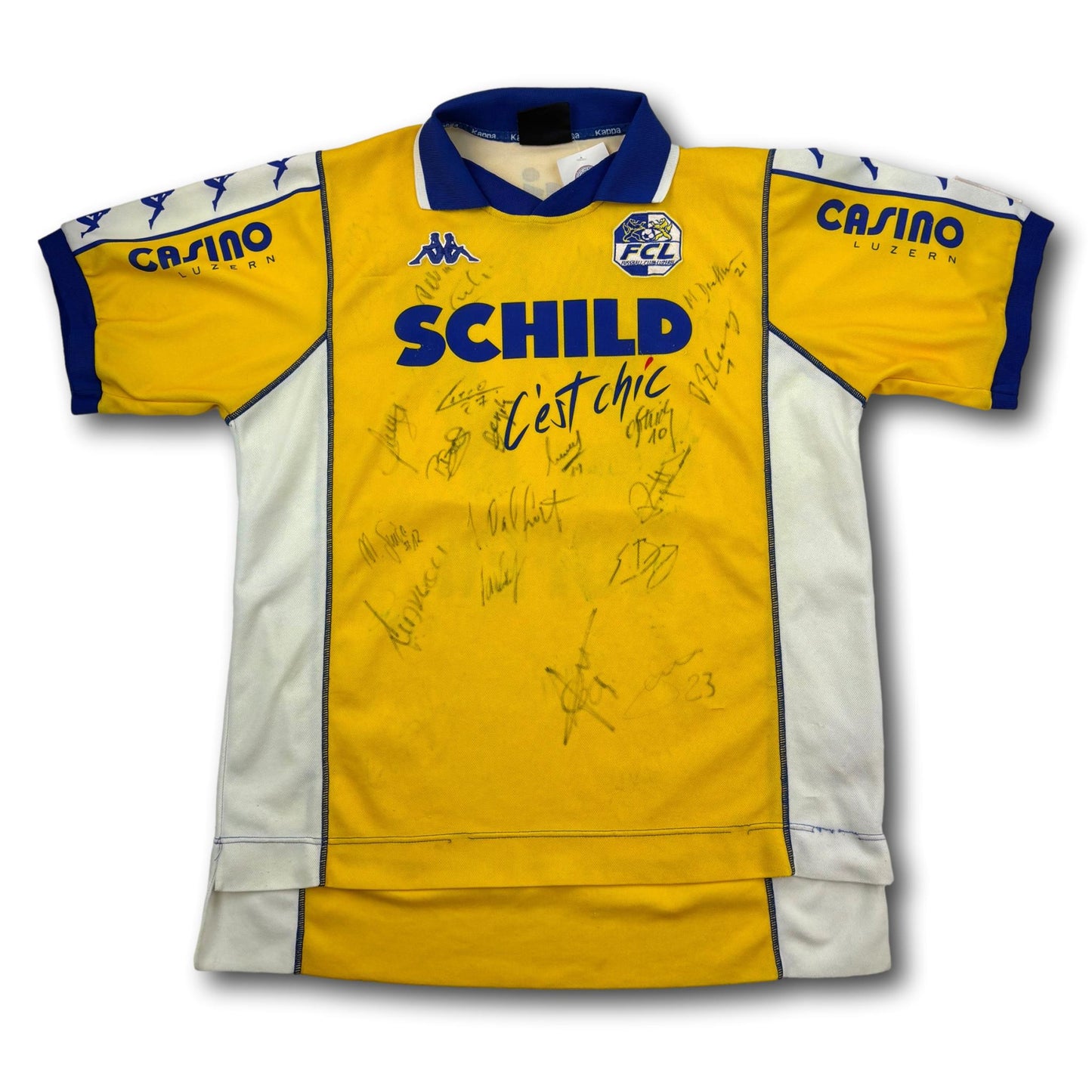 FC Lucerne - 2000-01 - Extérieur - L - Kappa - Hofer #27 - signé