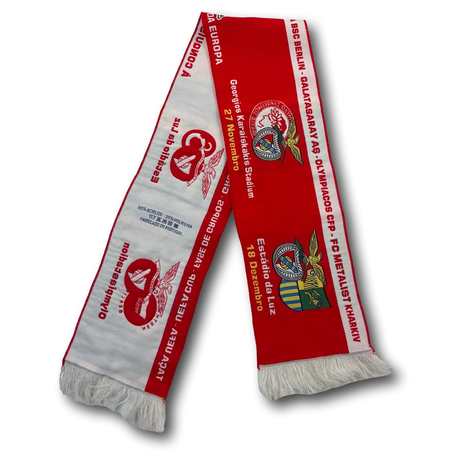 Galatasaray / Benfica Lissabon / Hertha Berlin / FC Metalist Charkiw / Olympiakos FC - UEFA Cup 2008-09 - Fanschal