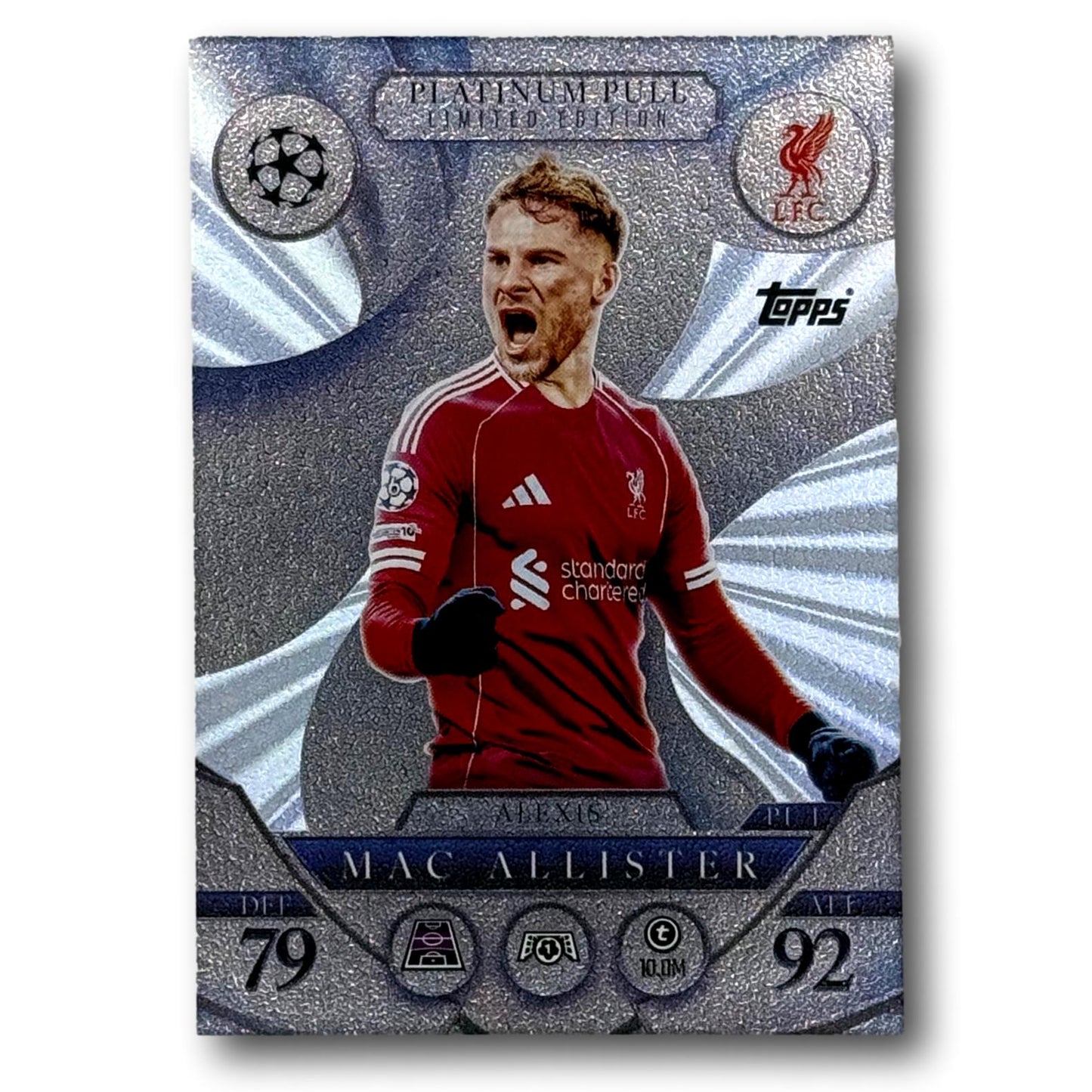 Topps Match Attax 2025/26 - Platinum Pull Limited Edition - Mac Allister