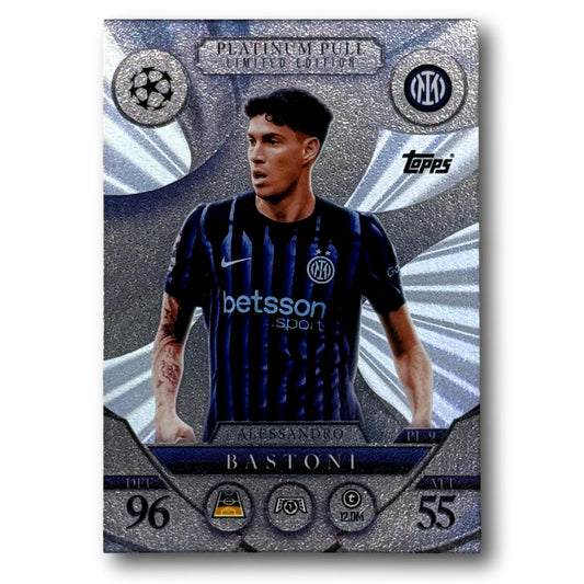 Topps Match Attax 2025/26 - Platinum Pull Limited Edition - Bastoni