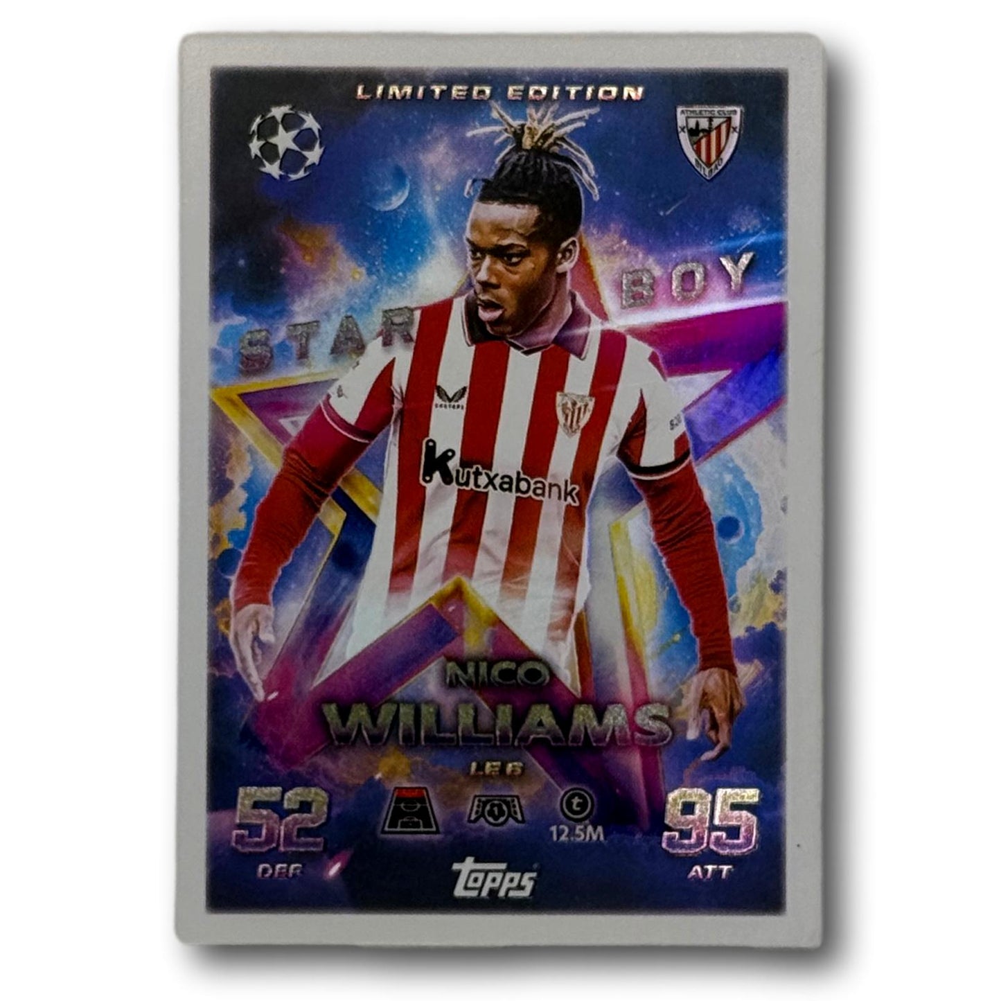 Topps Match Attax 2025/26 - Star Boy Édition Limitée - Nico Williams