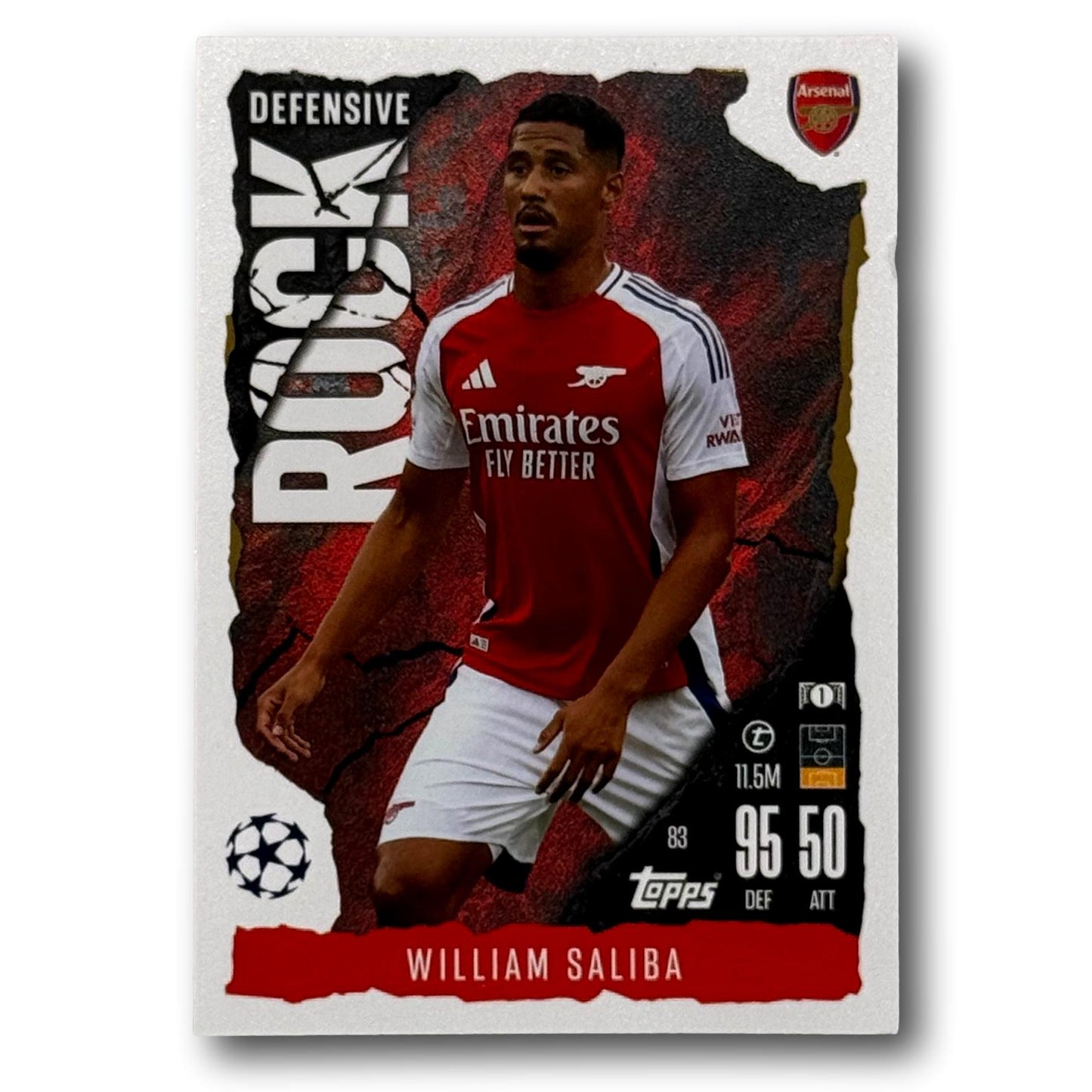 Topps Match Attax 2024/25 - Defensive Rock - William Saliba