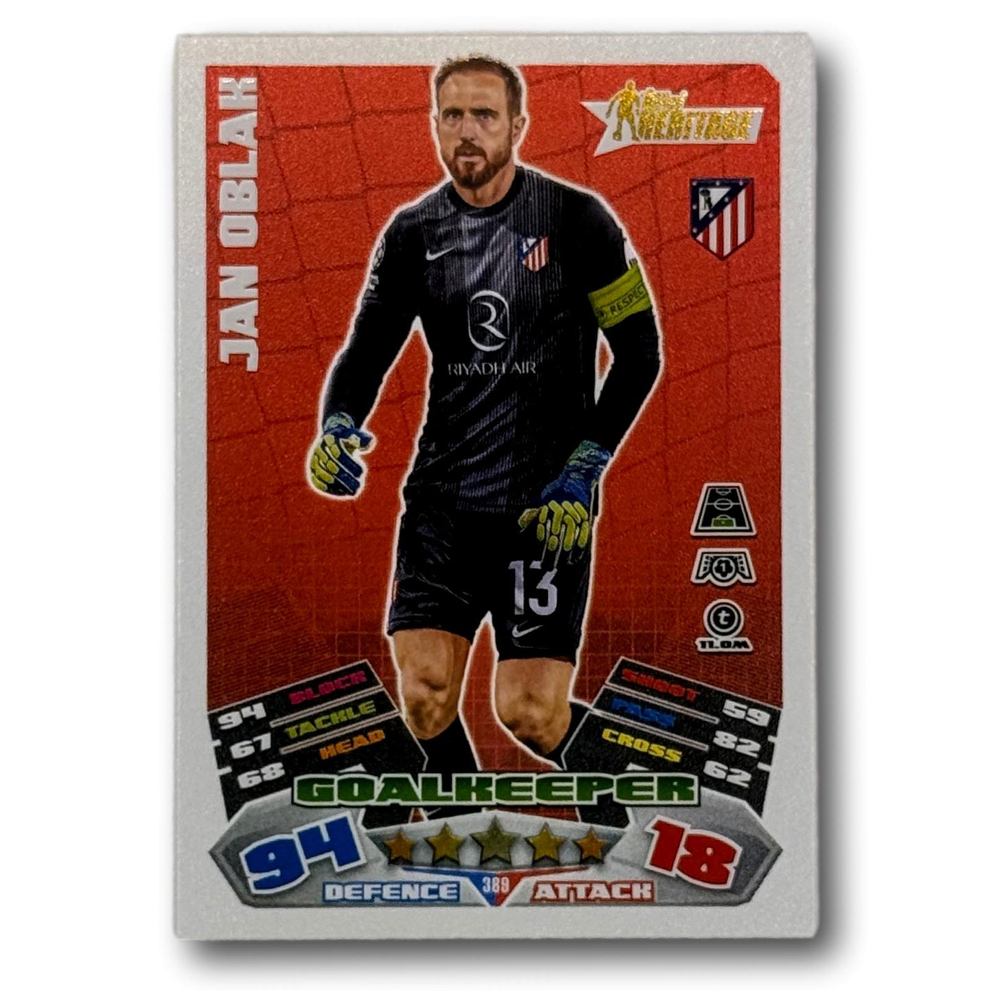 Topps Match Attax 2025/26 - Gardien de but - Jan Oblak